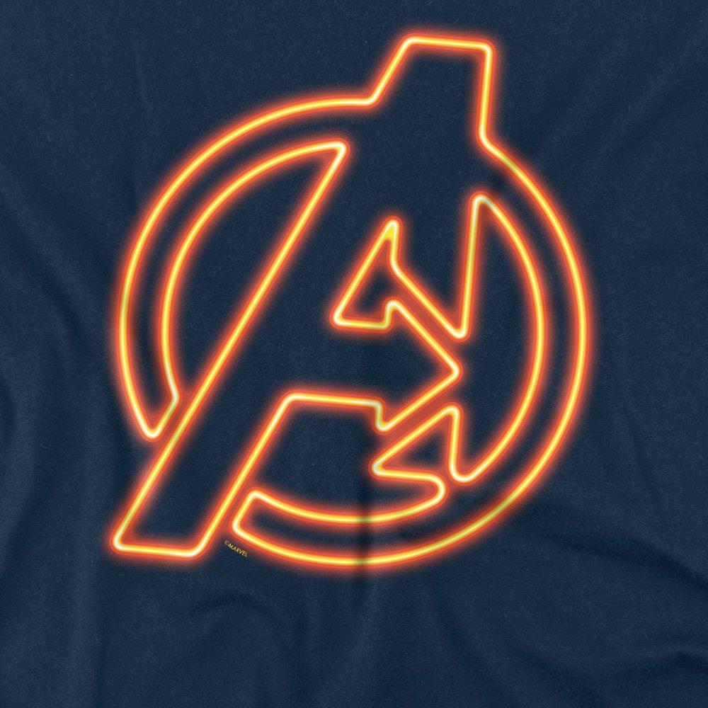 Navy - Avengers - Avengers Neon Cotton Mens T-Shirt Navy - 2