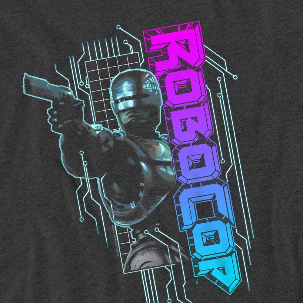 Grey - Other - Robocop Robo Neon T-Shirt Charcoal - 2