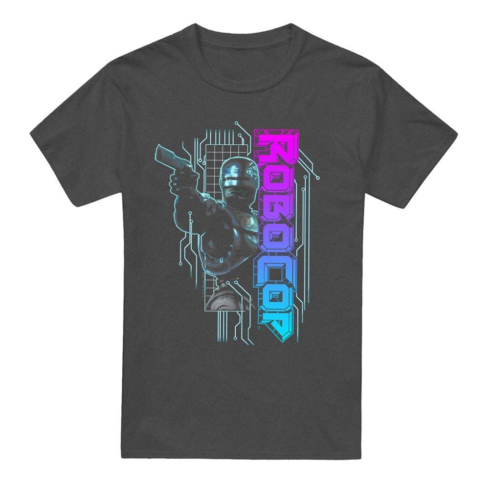 Grey - Other - Robocop Robo Neon T-Shirt Charcoal - 4