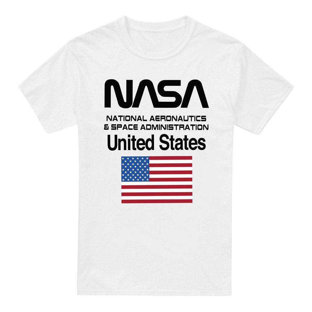 White - NASA - NASA NASA Administration Cotton Mens T-Shirt White - 4