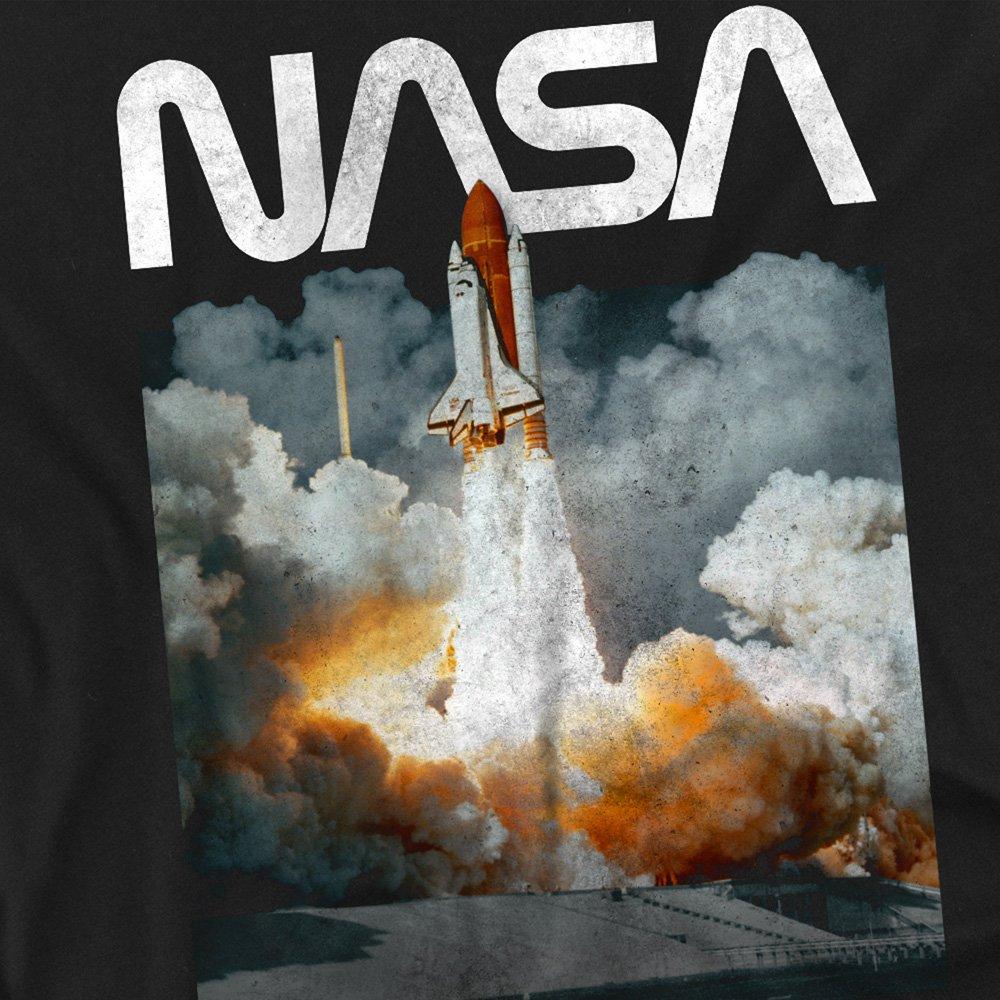 Black - NASA - NASA Lift Off Cotton Mens T-Shirt Black - 2