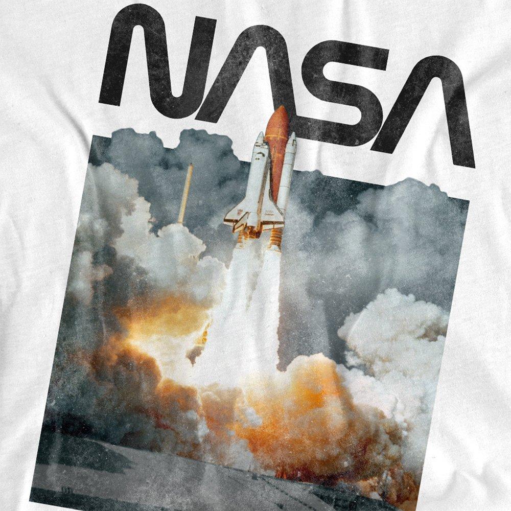 White - NASA - Lift Off Cotton T-shirt - 2