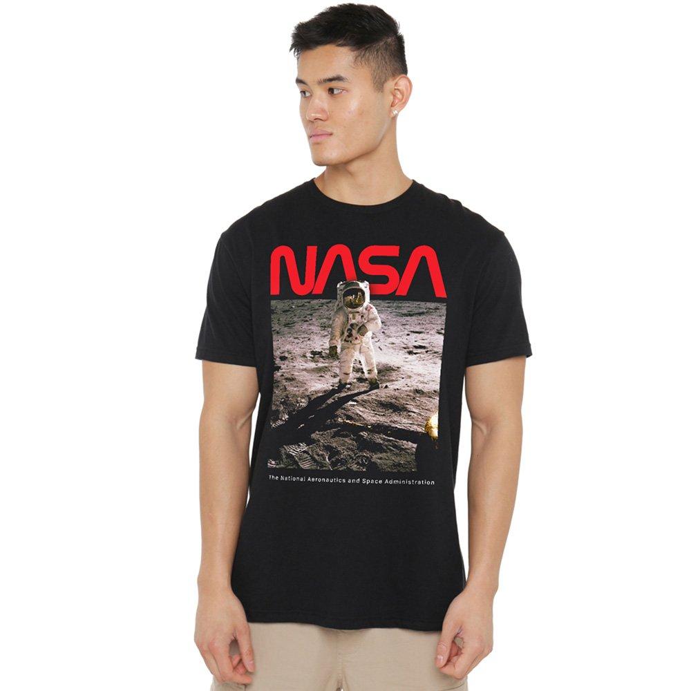 Black - NASA - Aldrin Cotton T-shirt - 1