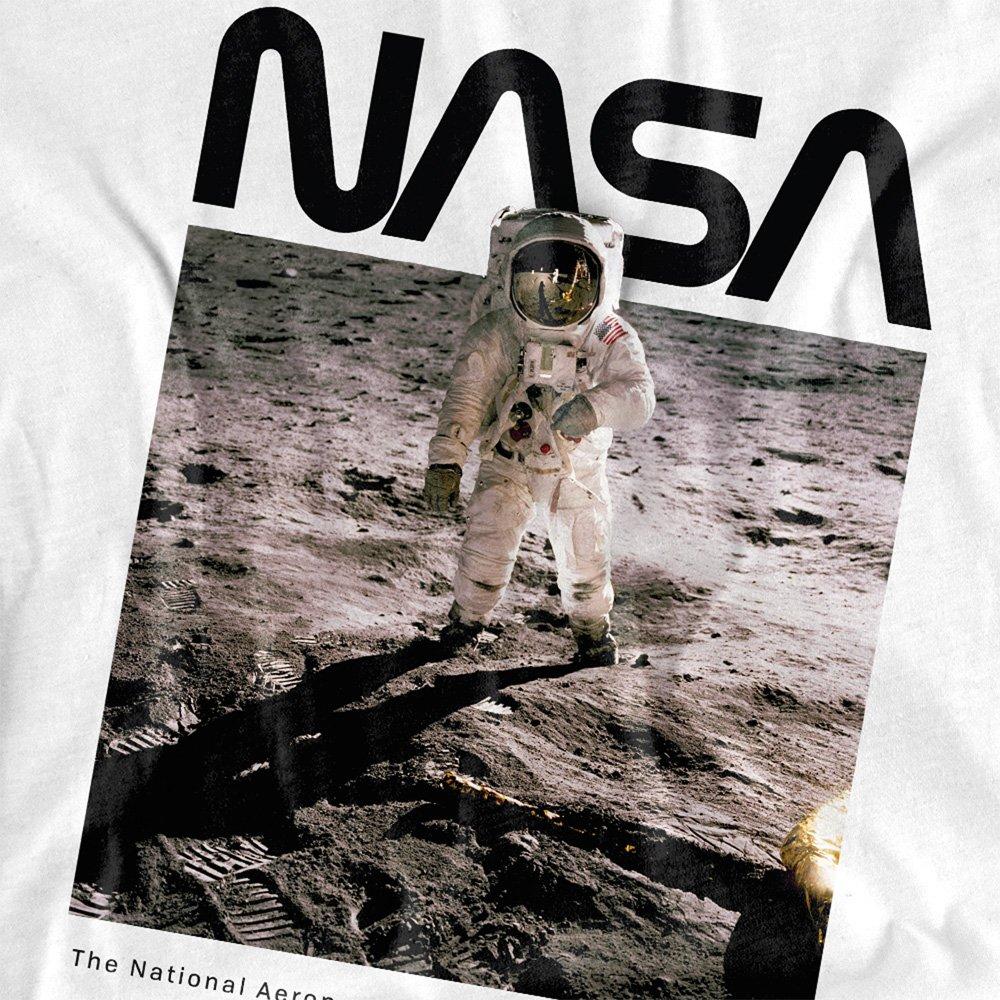 White - NASA - Aldrin Cotton T-shirt - 2