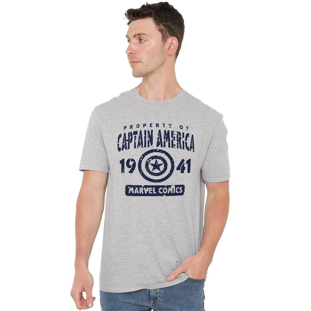 Grey - Marvel - Marvel Property Of Mens Mens T-Shirt Grey - 1