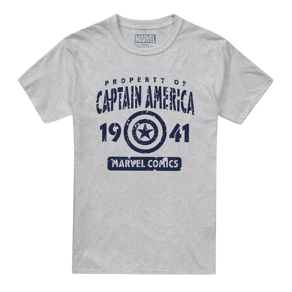 Grey - Marvel - Marvel Property Of Mens Mens T-Shirt Grey - 4
