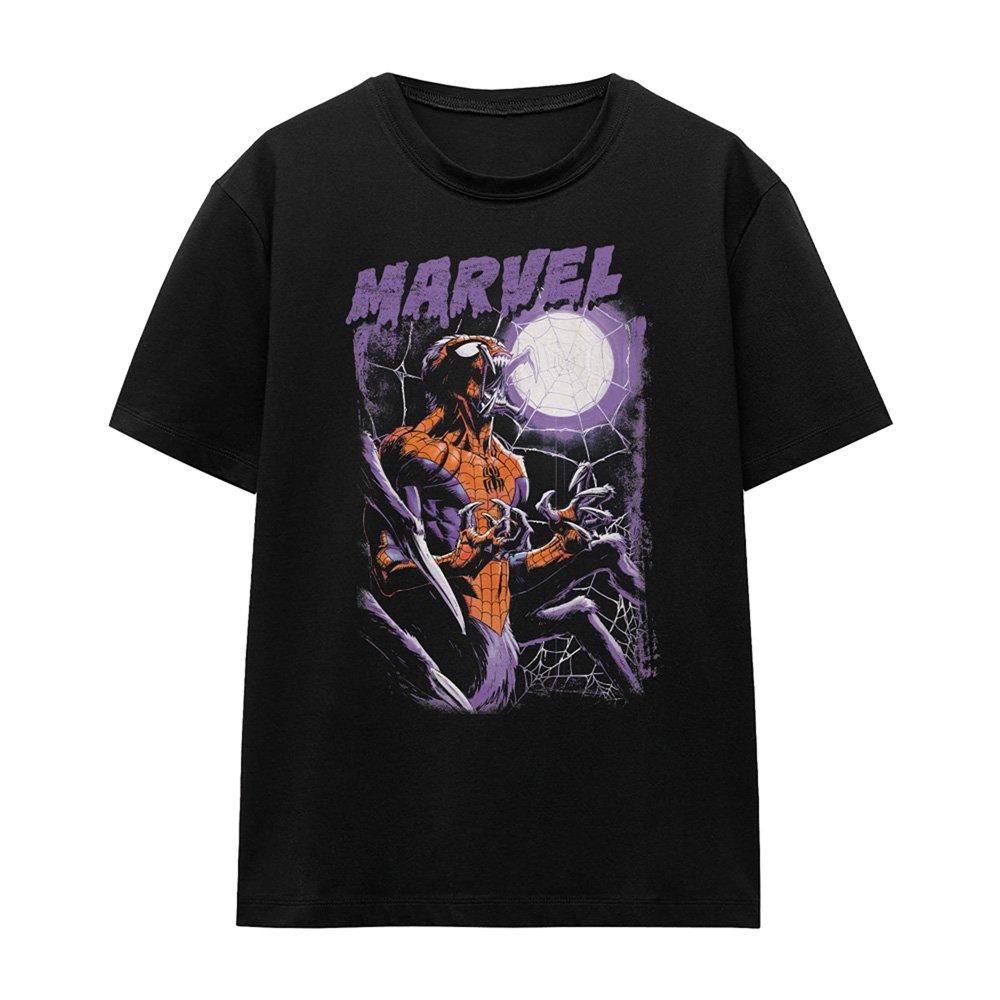 Black - Marvel - Halloween Manspider Roars T-Shirt Black - 4