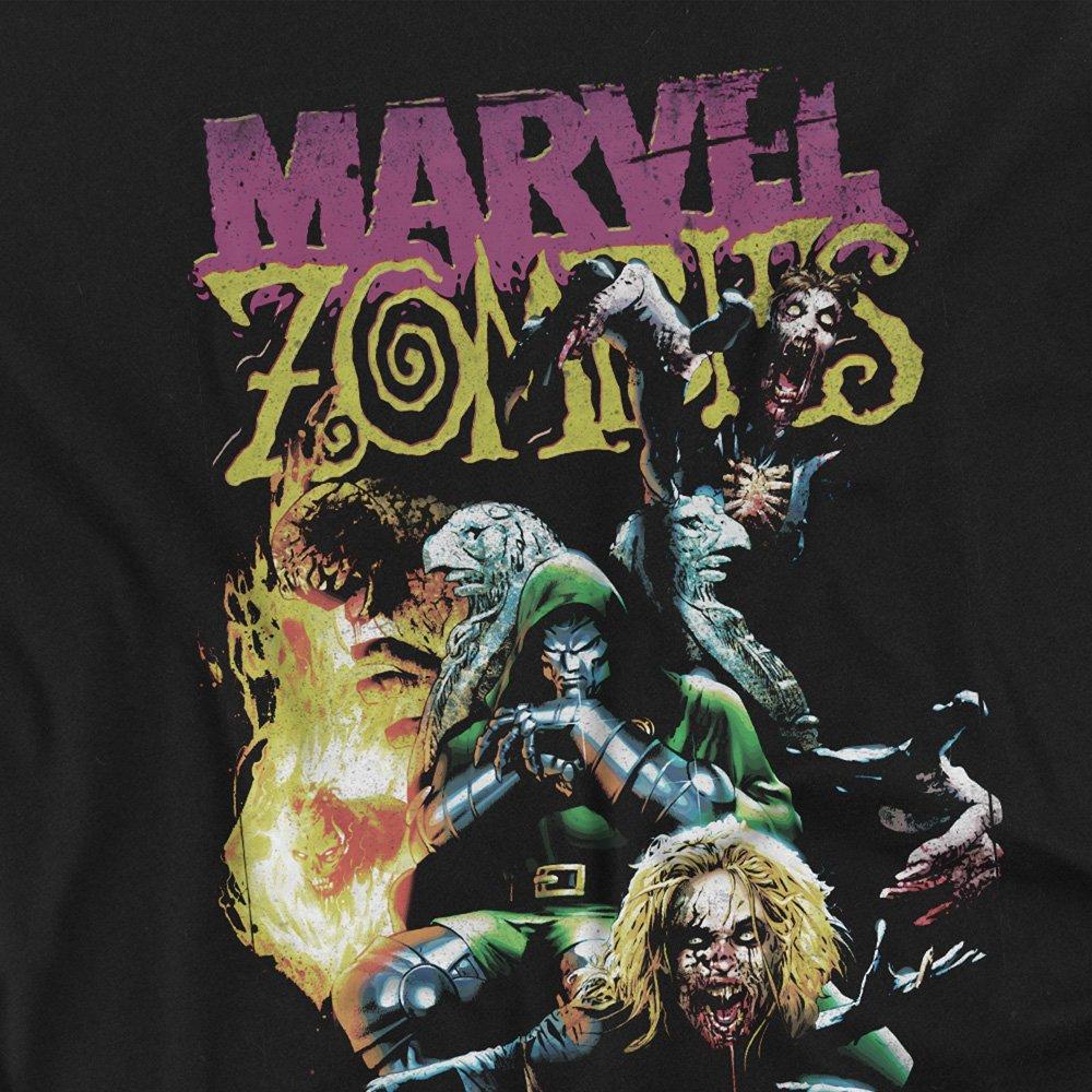 Black - Marvel - Zombies Doom And The Fantastic Four Cover Long Sle - 2