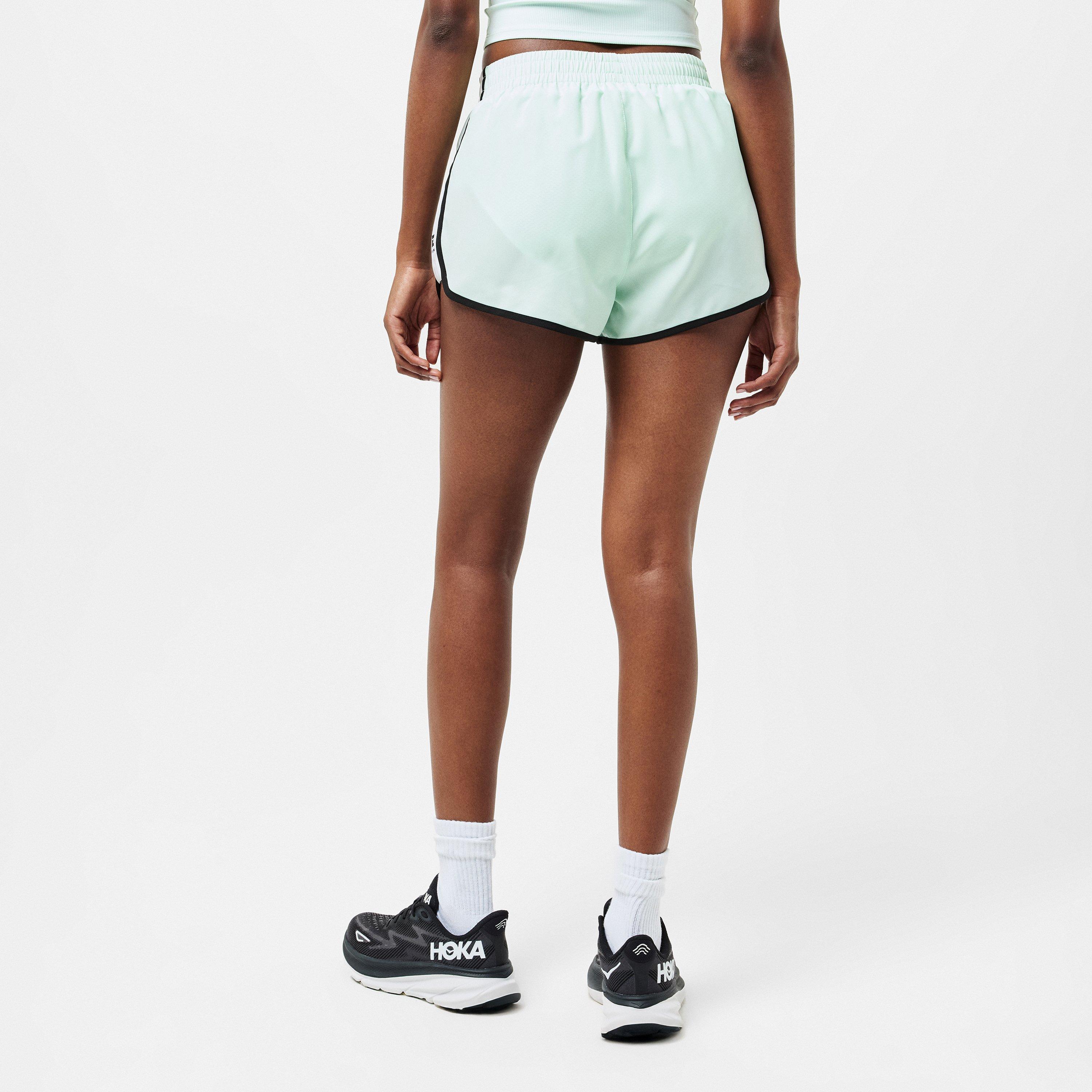 Mint Op White - PE Nation - Women's Performance Gym Shorts - 4