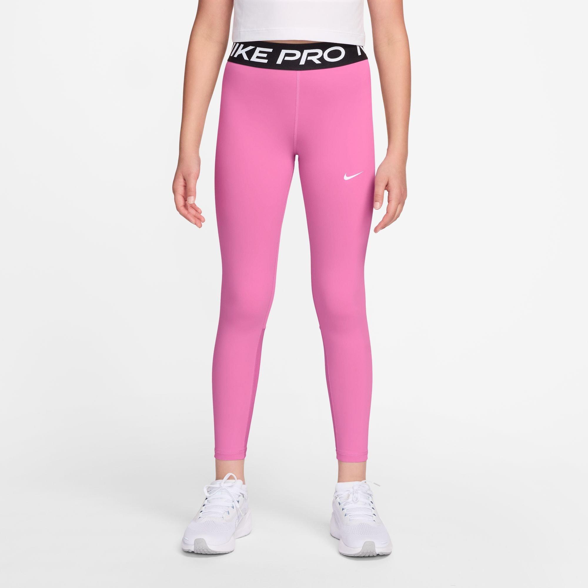 Nike Girls Pro Tights - Pink - 11-12 (L)