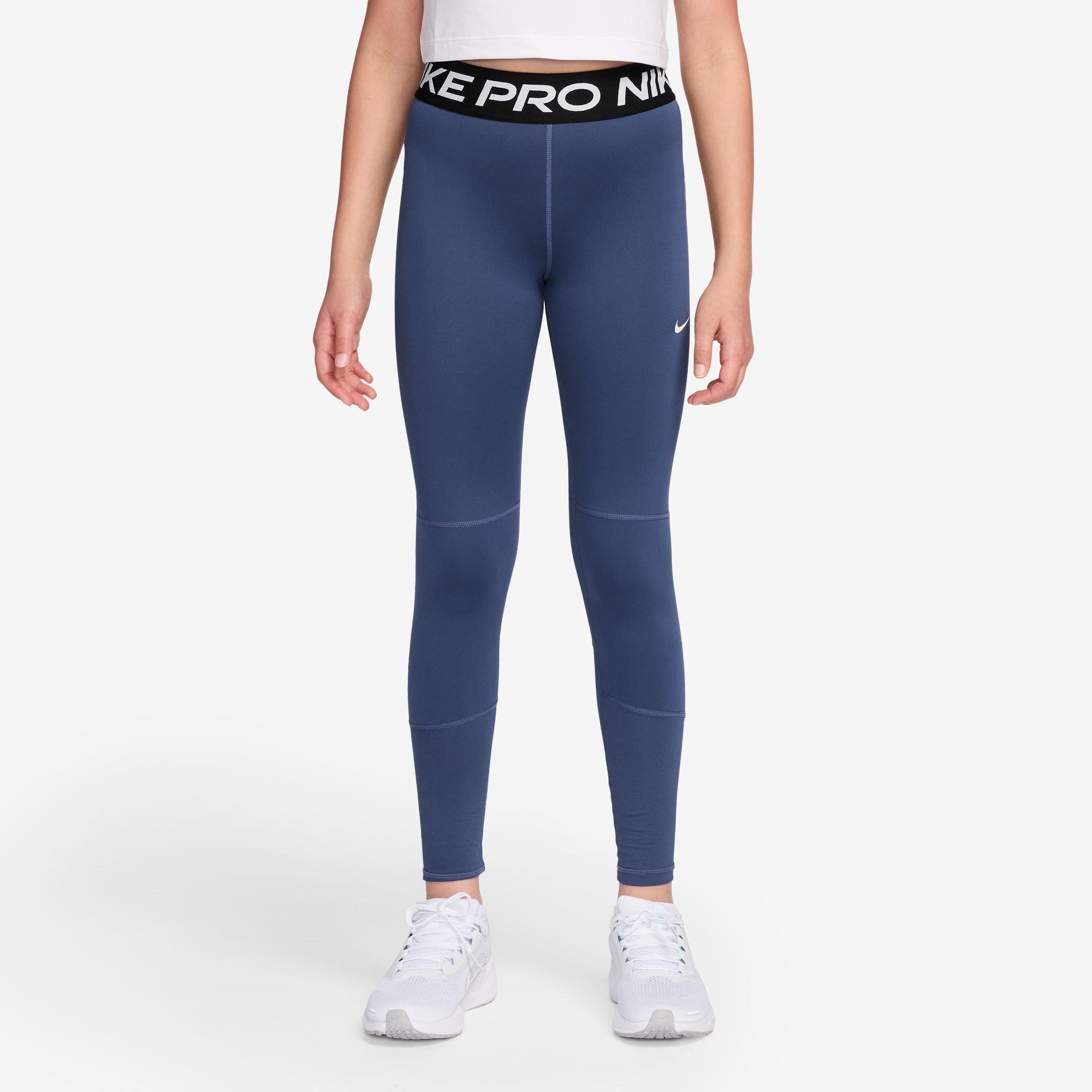 Nike Girls Pro Tights - Mystic Navy - 9-10 (M)