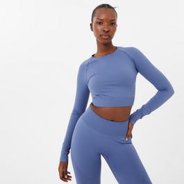 USA Pro USA Long Sleeve Seamless Crop Top