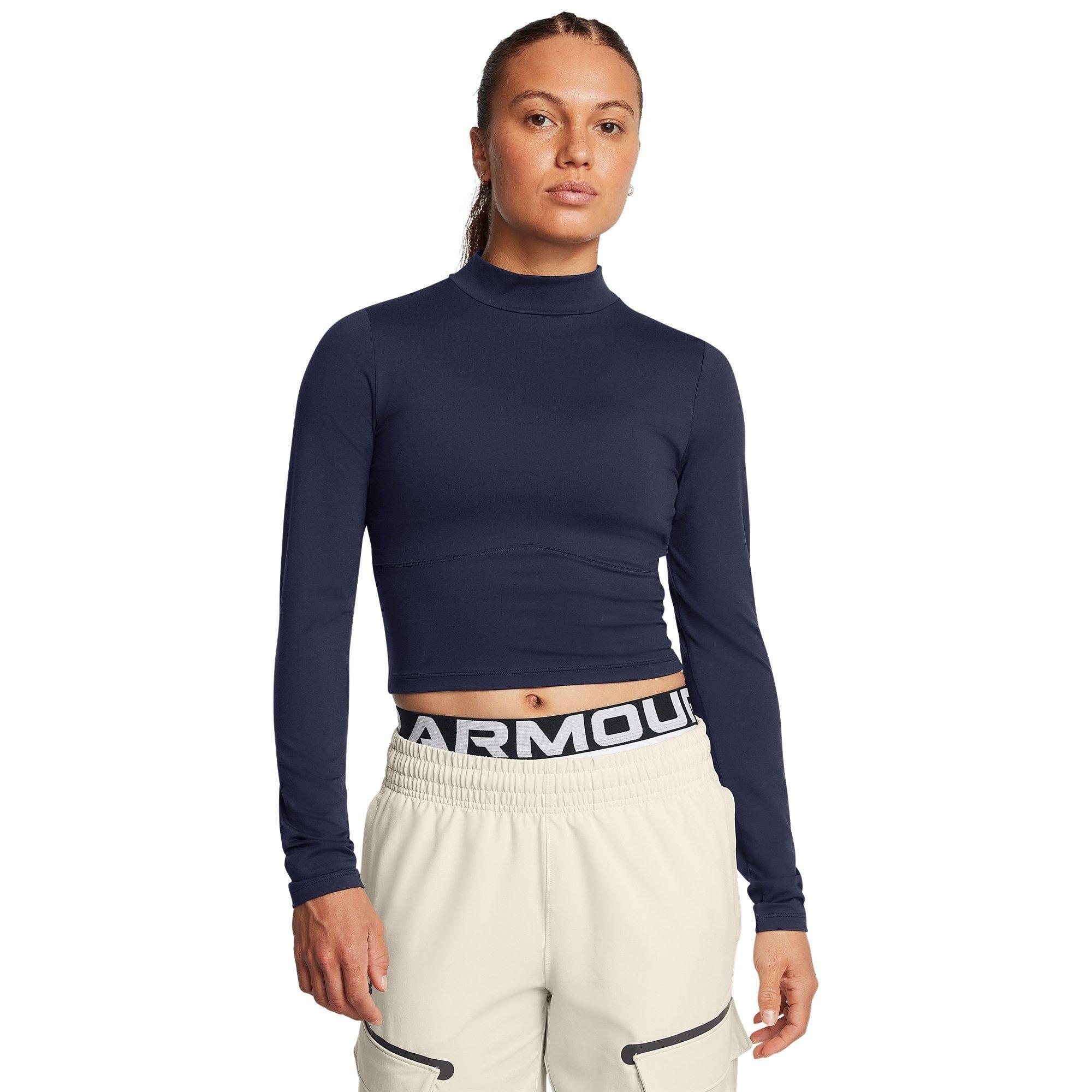 Blue - Under Armour - Women's Meridian Long-Sleeve Performance Gym Top - 3