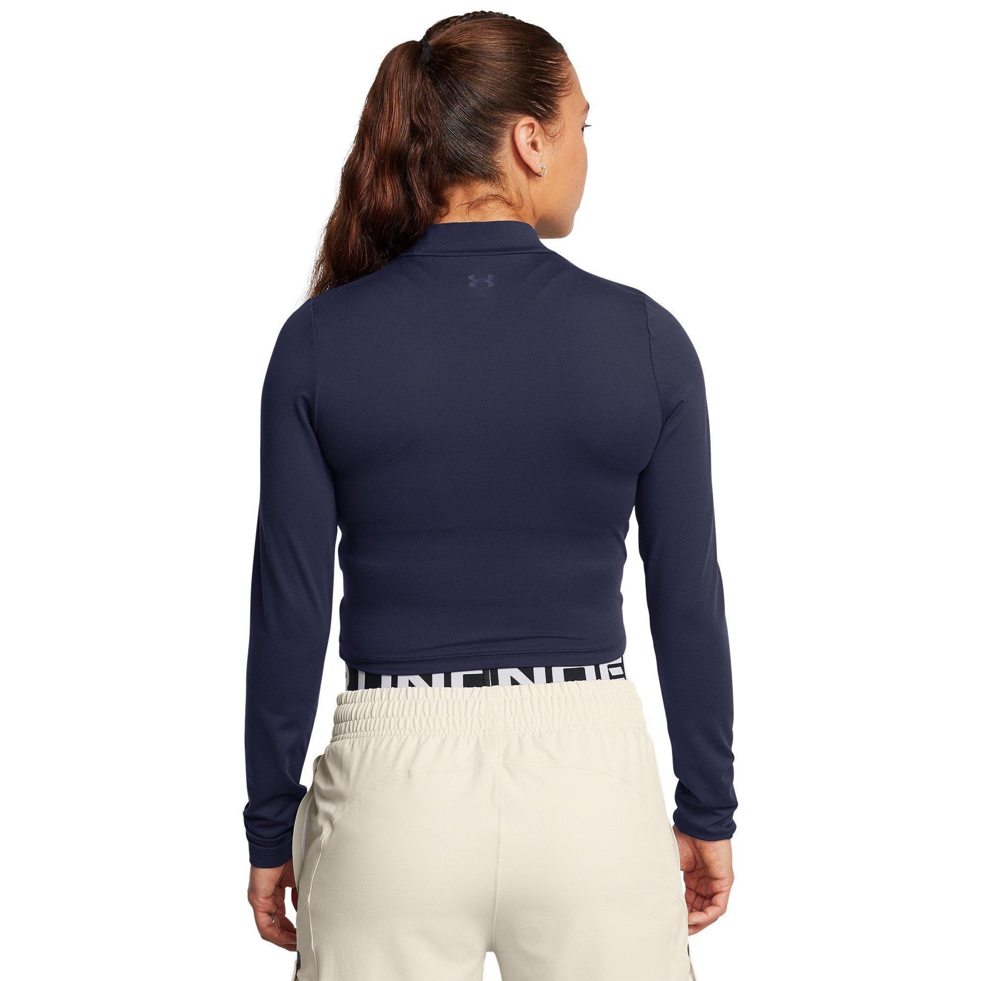 Blue - Under Armour - Women's Meridian Long-Sleeve Performance Gym Top - 4