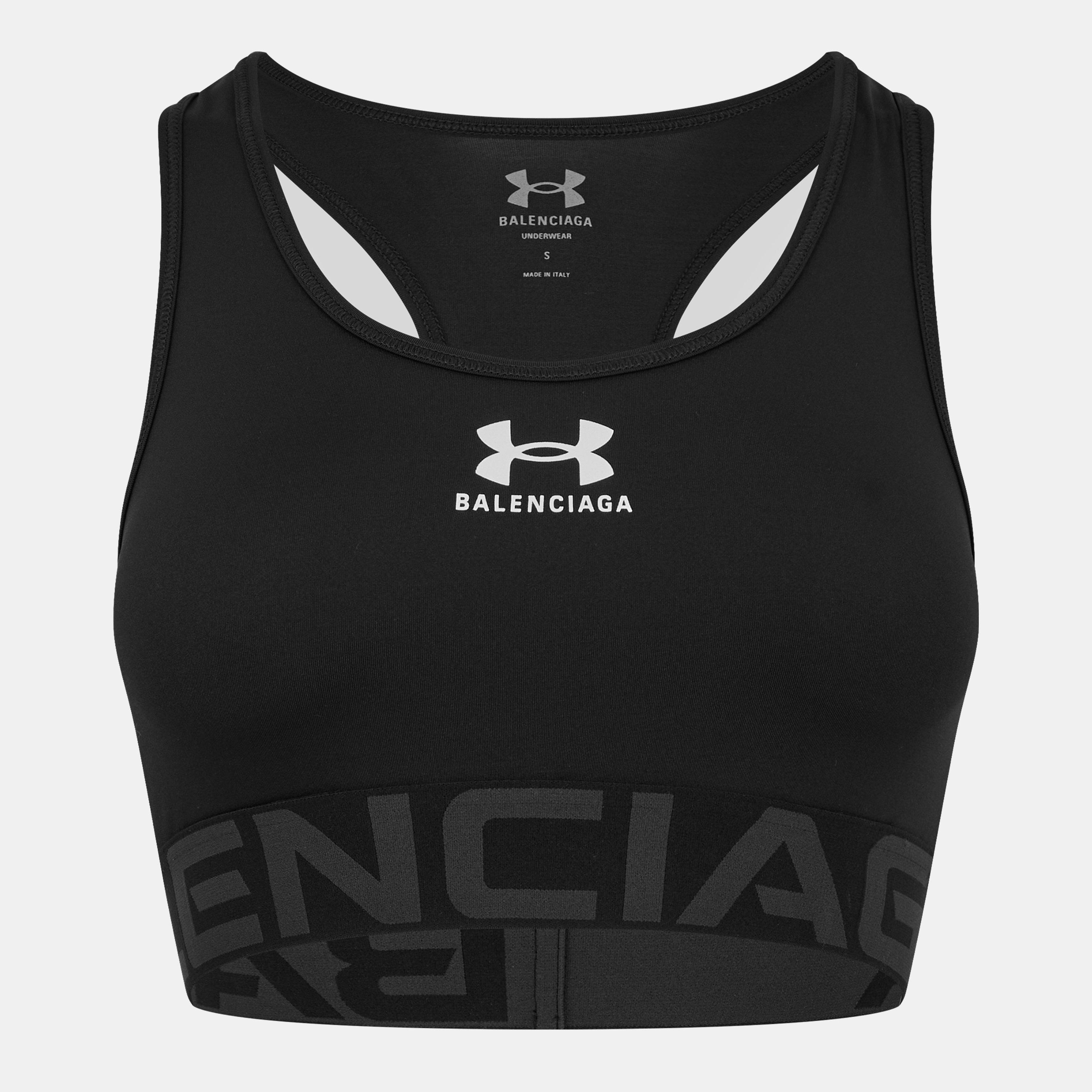 Black - Balenciaga - X Under Armour Sports Bra - 1