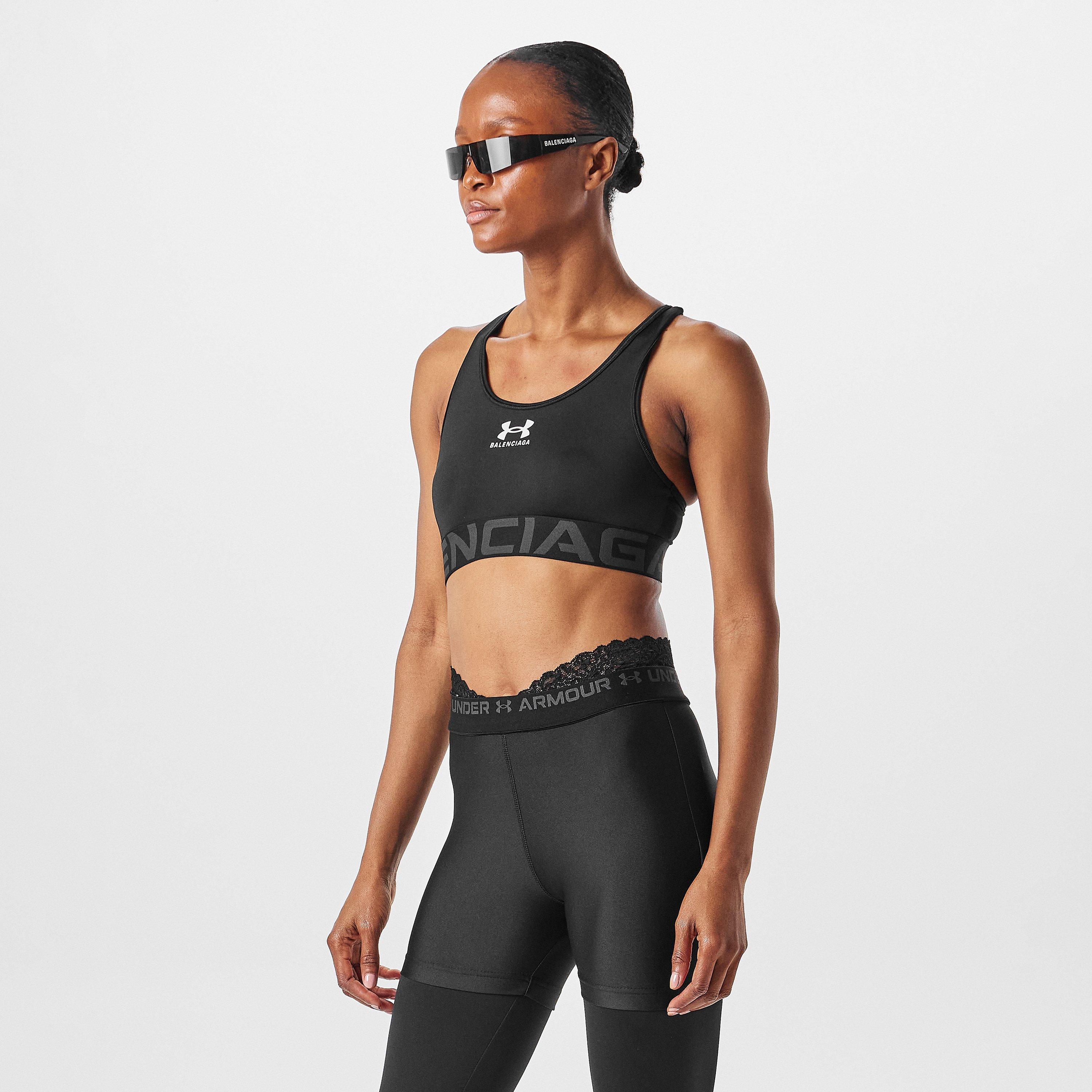 Black - Balenciaga - X Under Armour Sports Bra - 3