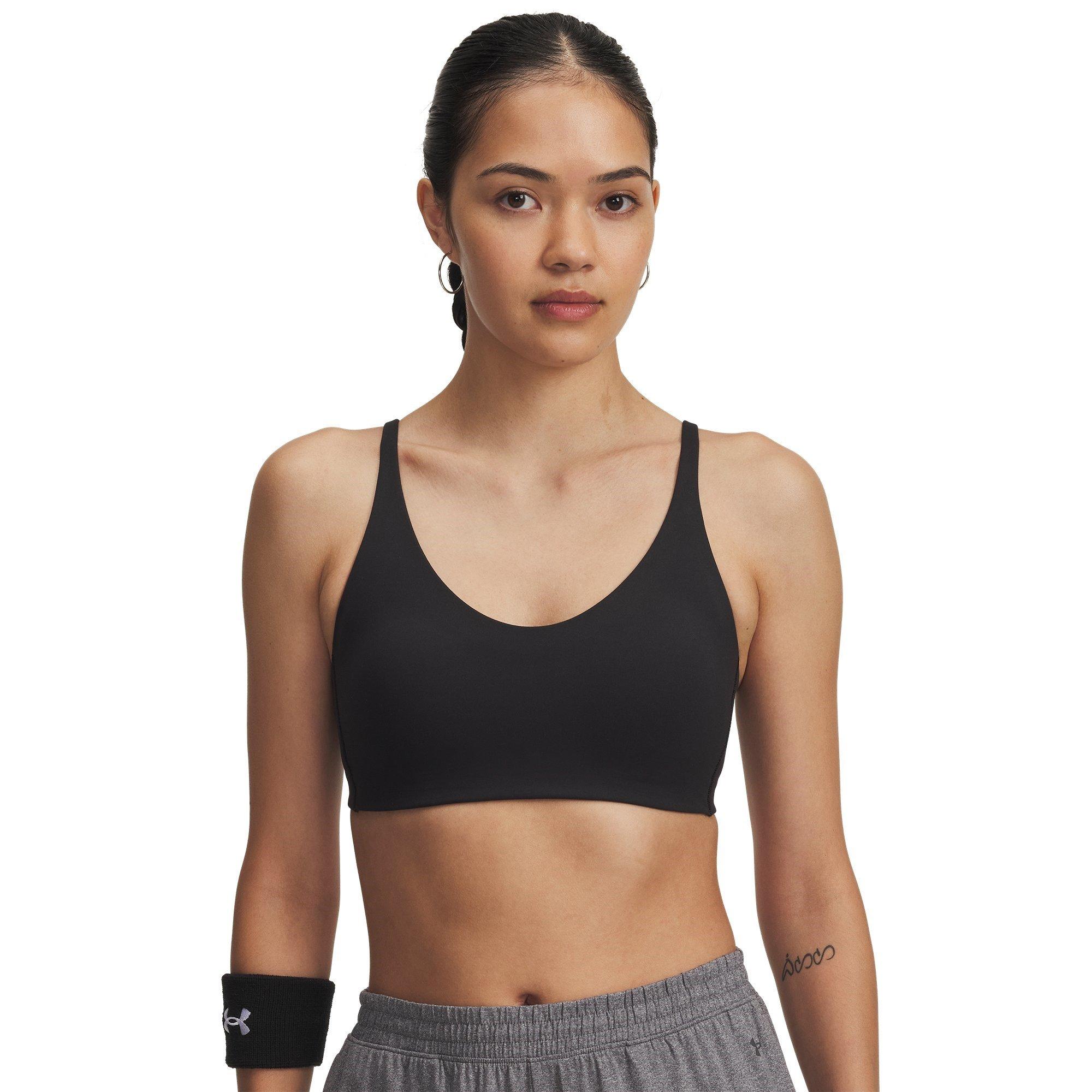 Black/Jet Gray - Under Armour - Motion Non Wired Low Impact Sports Bra - 3