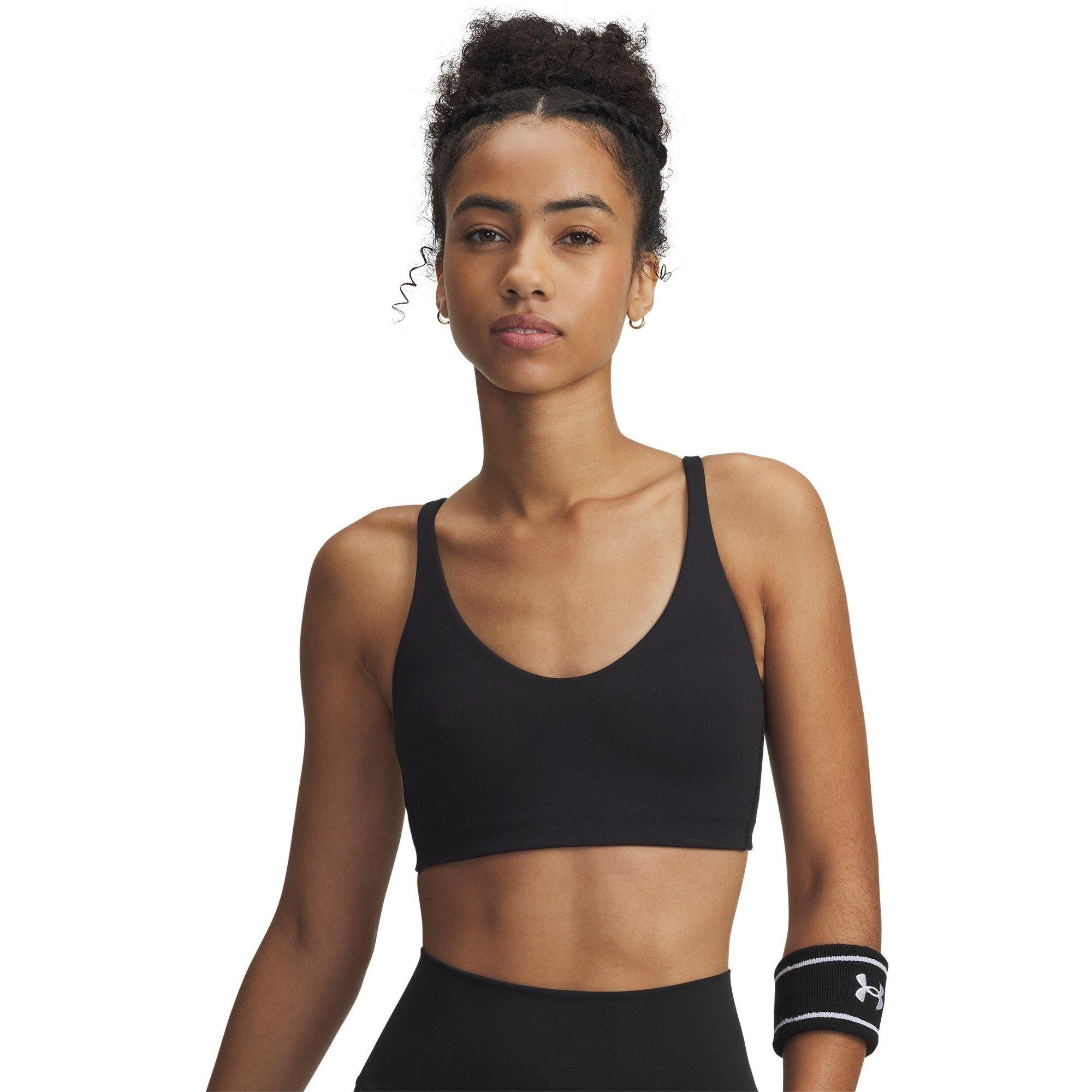 Black/Jet Gray - Under Armour - Motion Non Wired Low Impact Sports Bra - 5