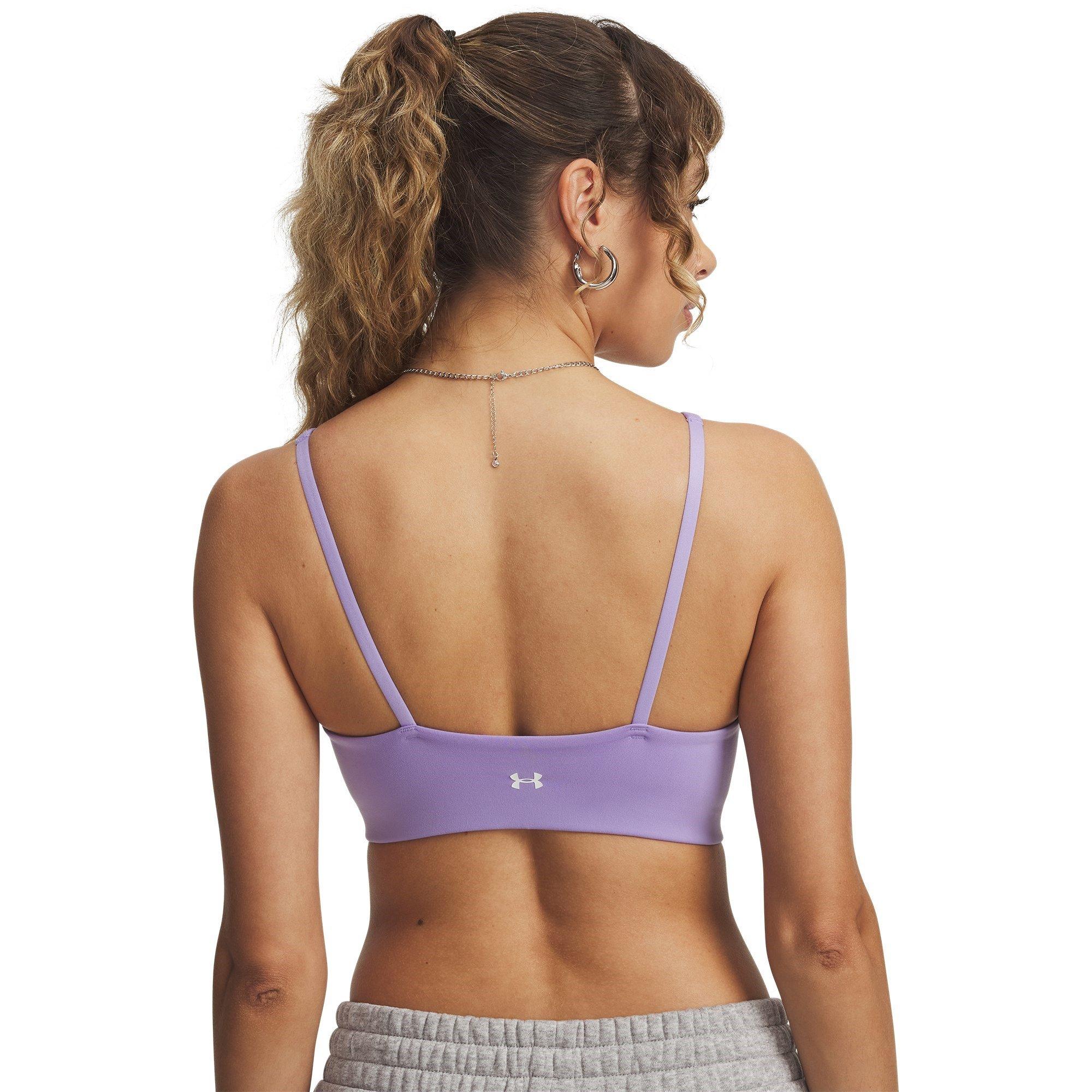 Transparent/Wht - Under Armour - Crossback Low Womens Sports Bra - 2
