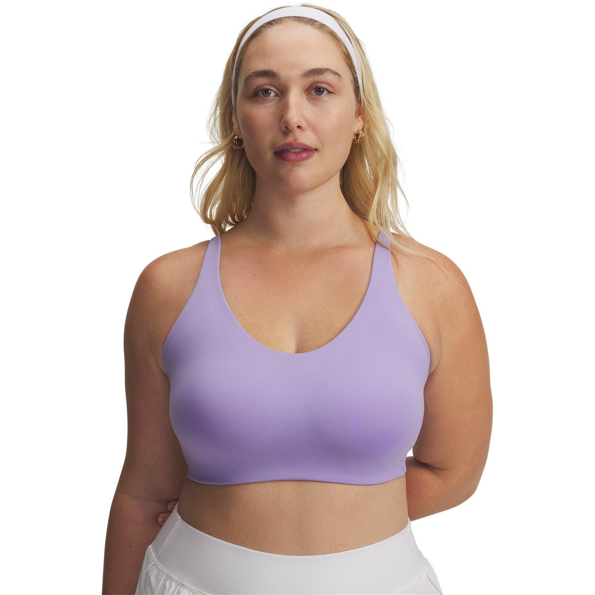 Transparent/Wht - Under Armour - Crossback Low Womens Sports Bra - 11