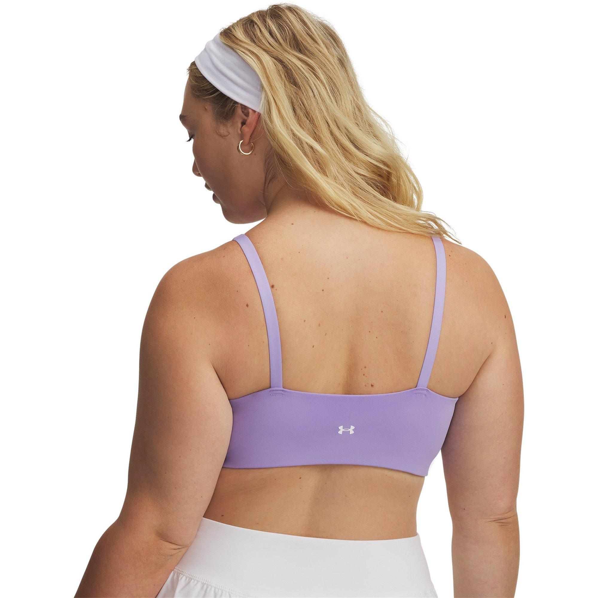 Transparent/Wht - Under Armour - Crossback Low Womens Sports Bra - 12