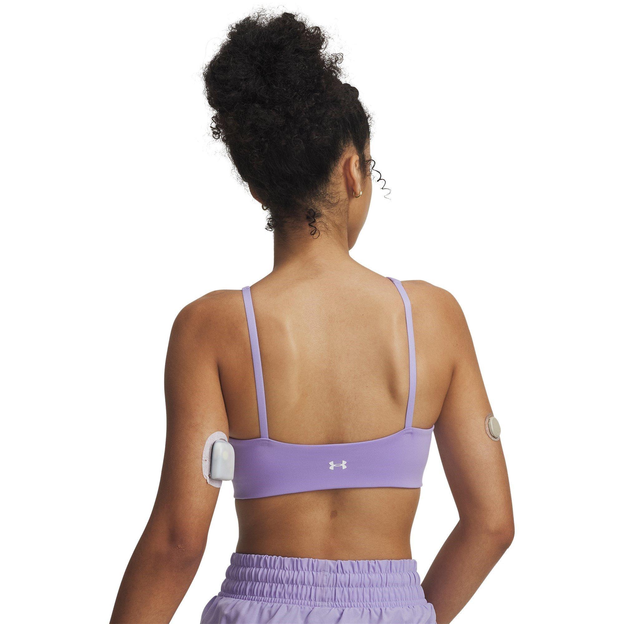 Transparent/Wht - Under Armour - Crossback Low Womens Sports Bra - 4