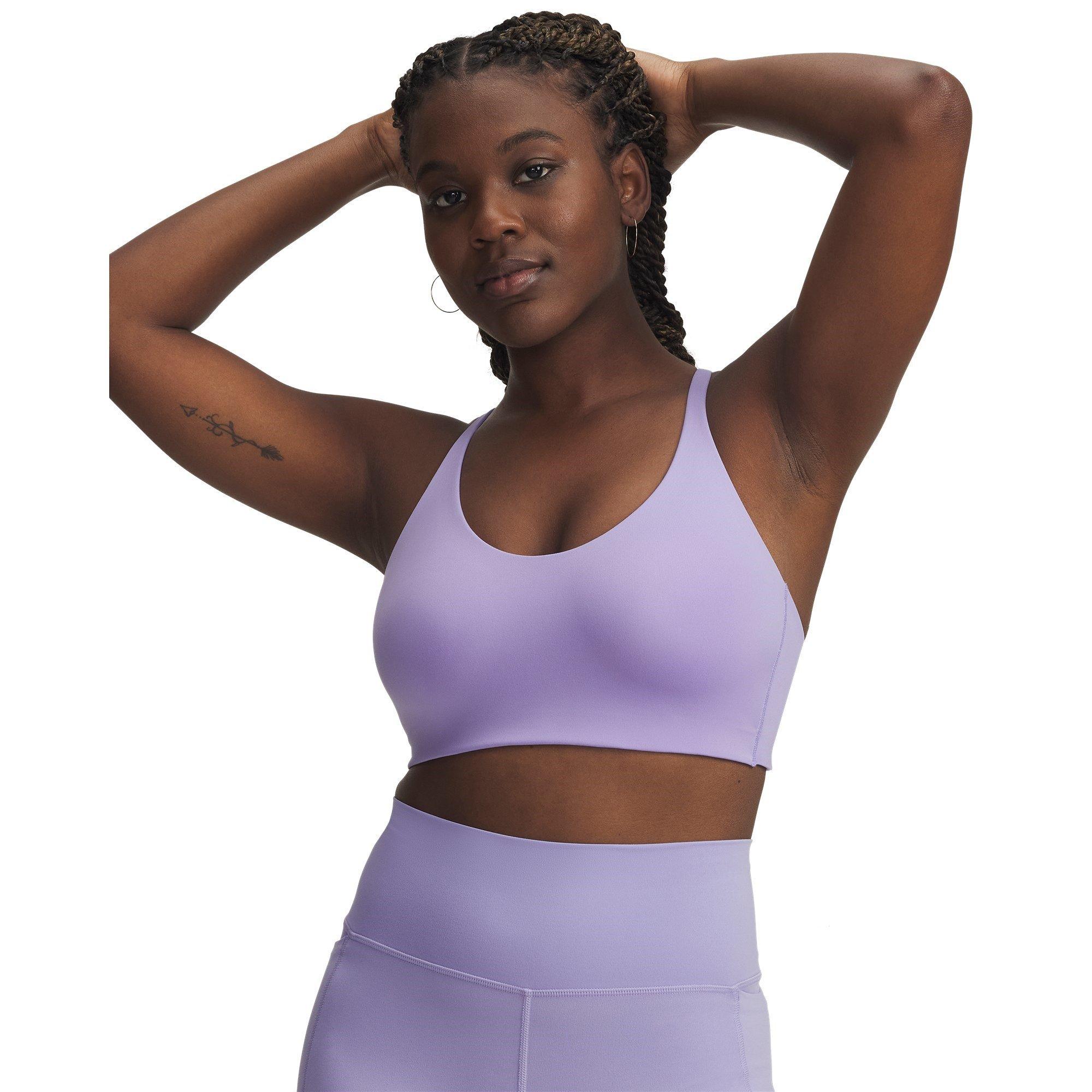 Transparent/Wht - Under Armour - Crossback Low Womens Sports Bra - 5