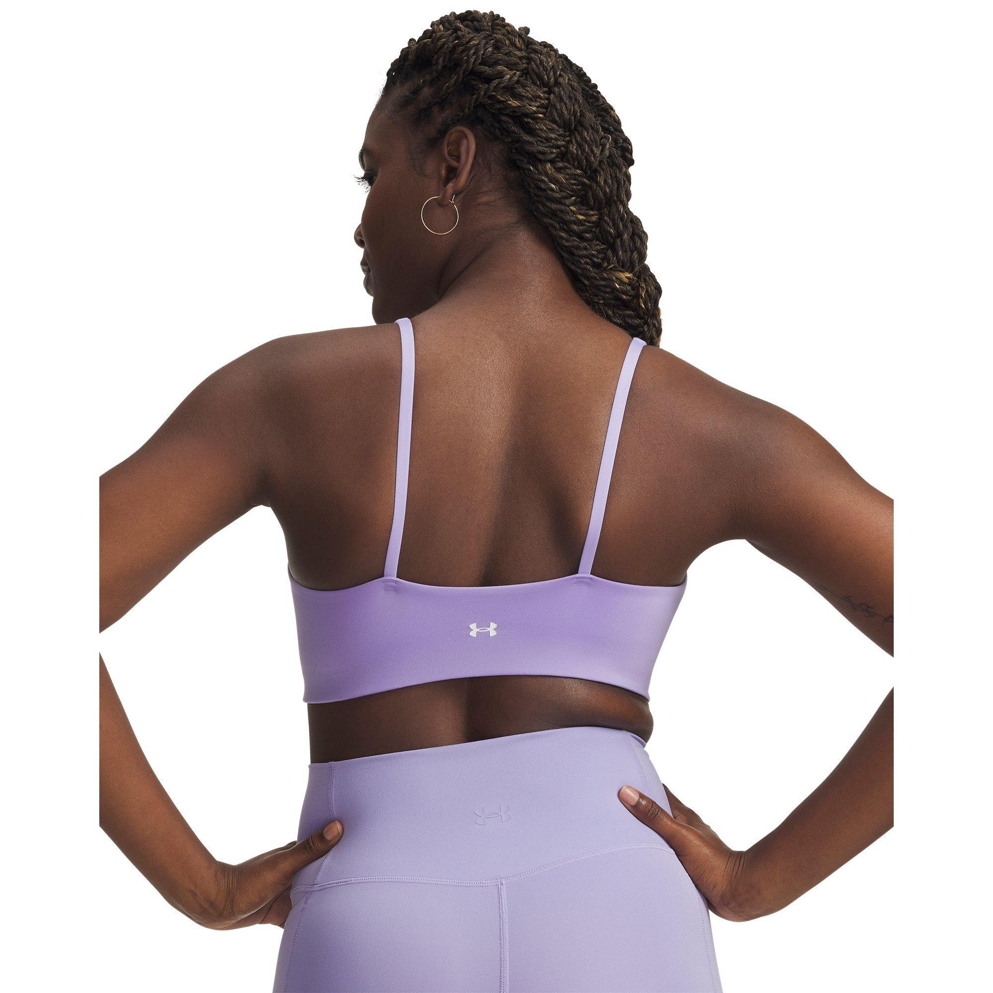 Transparent/Wht - Under Armour - Crossback Low Womens Sports Bra - 6
