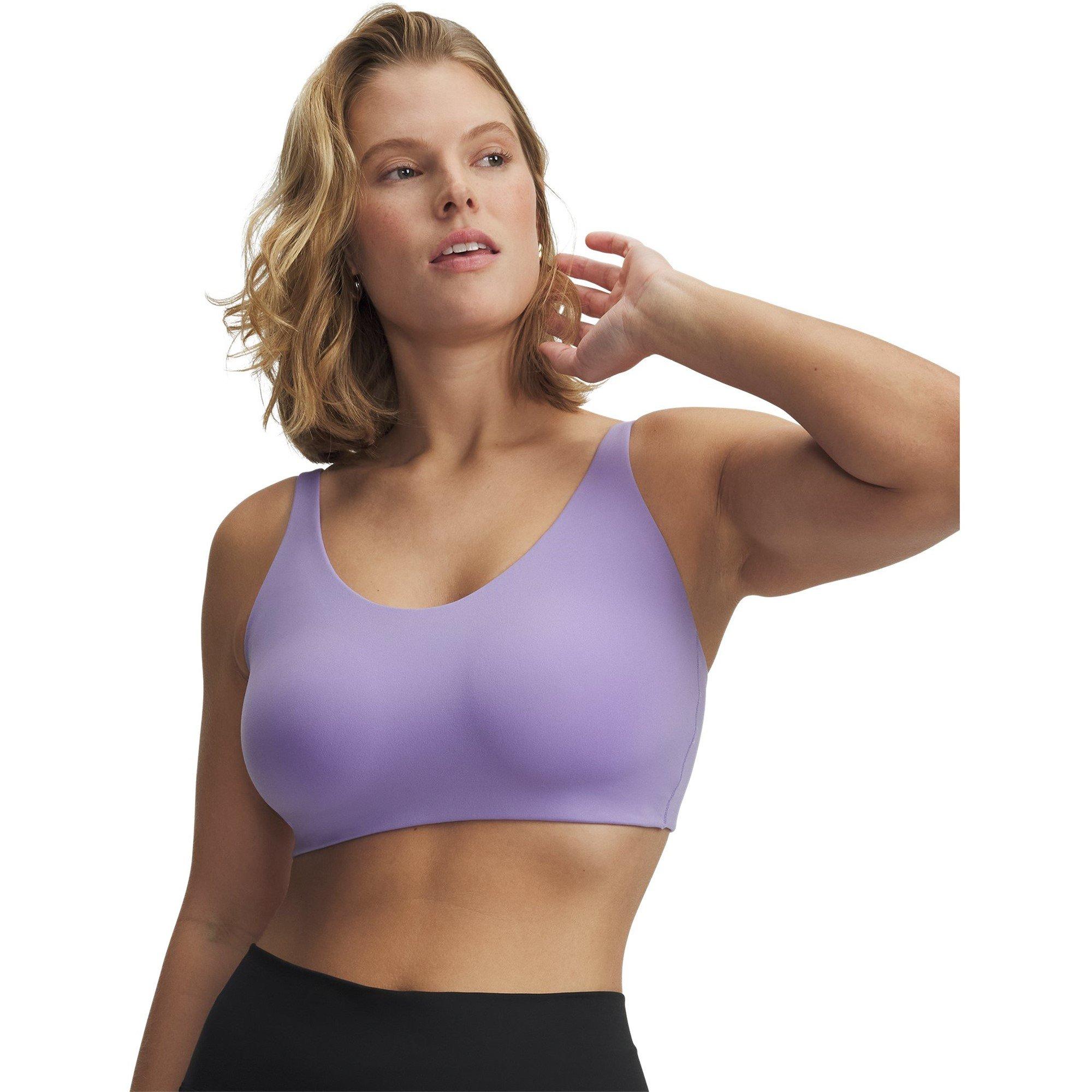 Transparent/Wht - Under Armour - Crossback Low Womens Sports Bra - 9