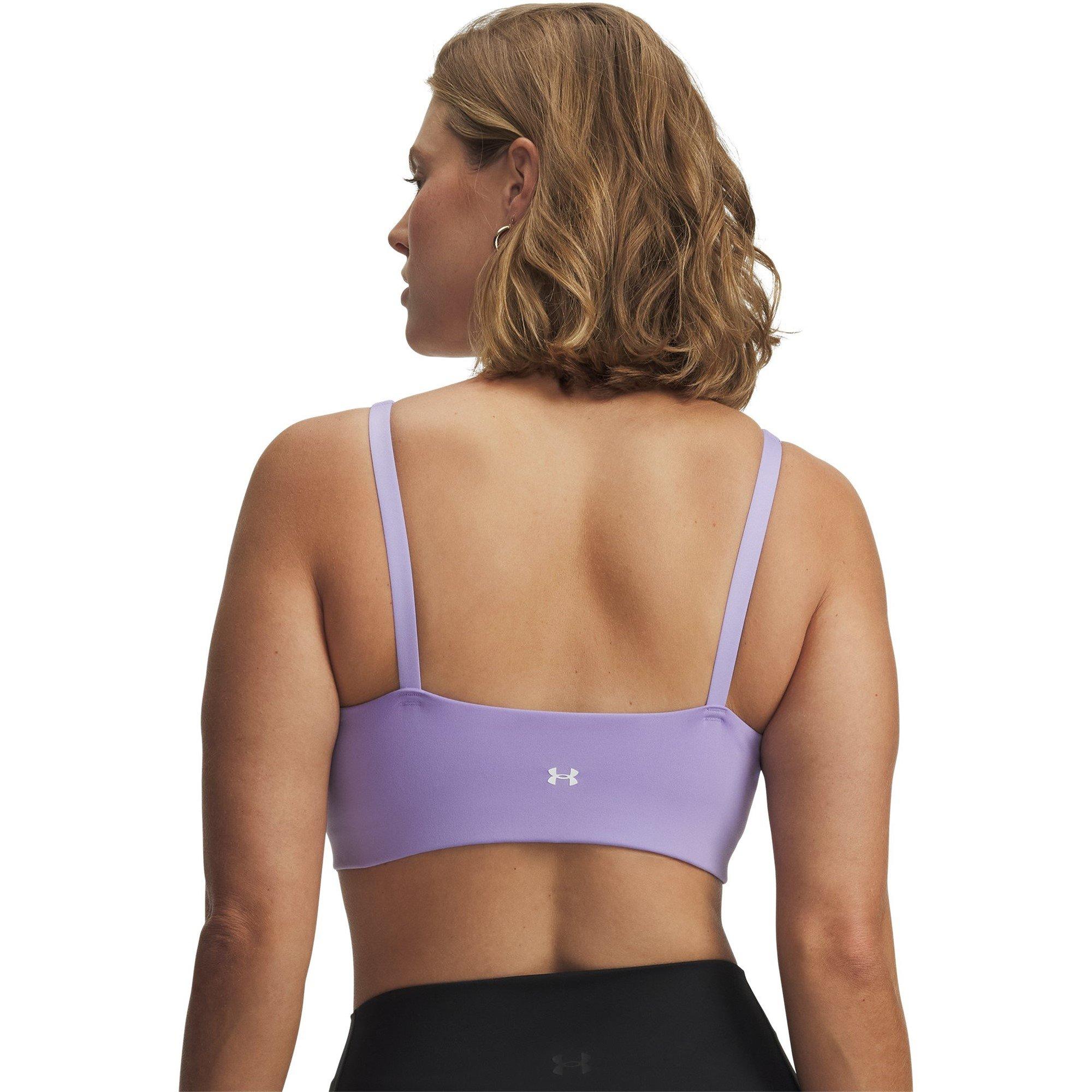 Transparent/Wht - Under Armour - Crossback Low Womens Sports Bra - 10