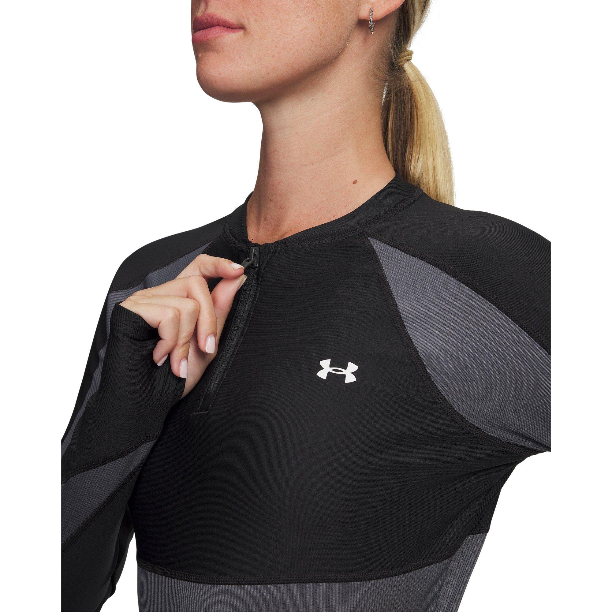 Blk/Castle/Wht - Under Armour - Women's Long-Sleeve Performance Gym Top - 5