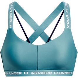 Under Armour Crossback Low Gris Sports Bra