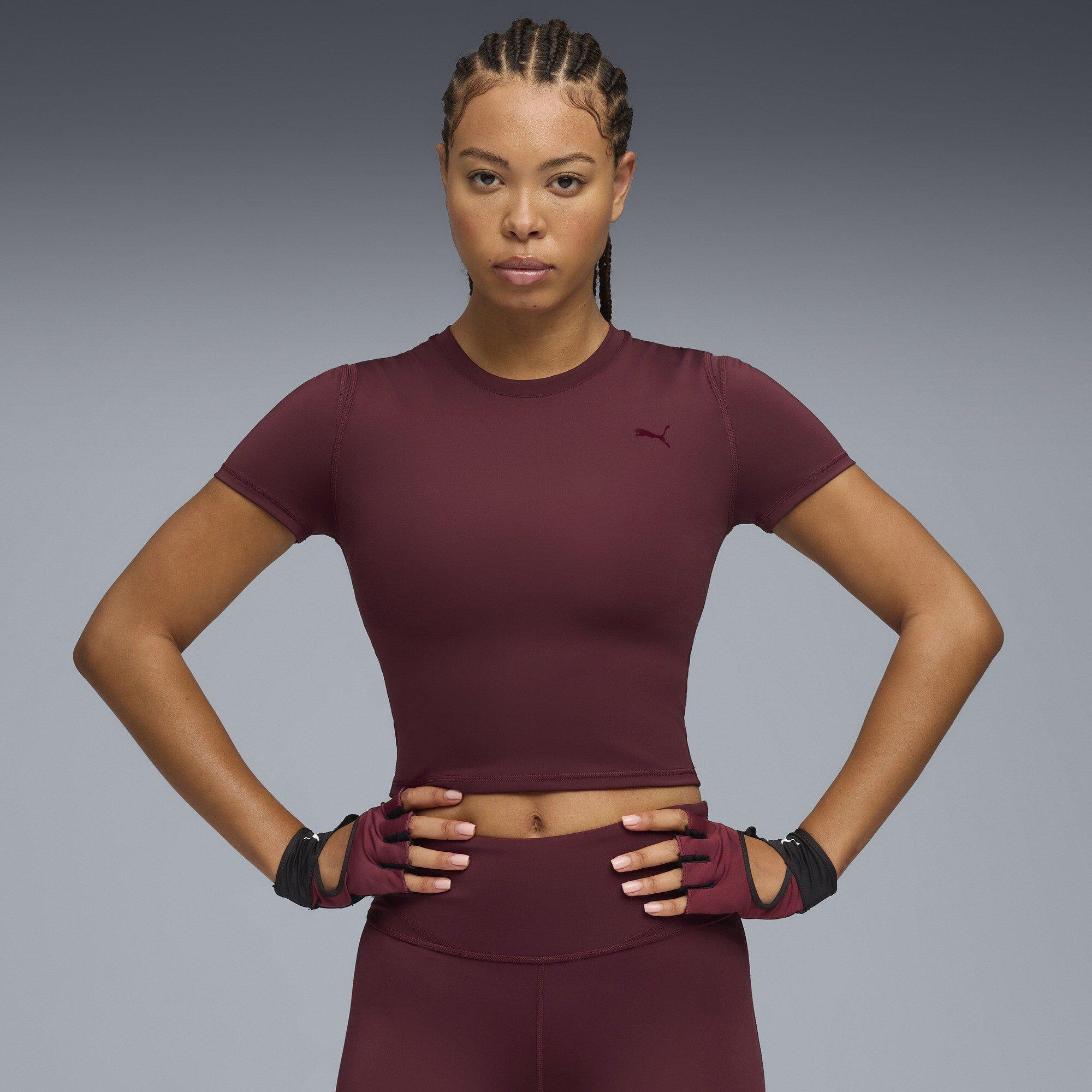 Ruby Skærmen - Puma - Women's Shape Baby Tee Short Sleeve Performance Gym Top - 3