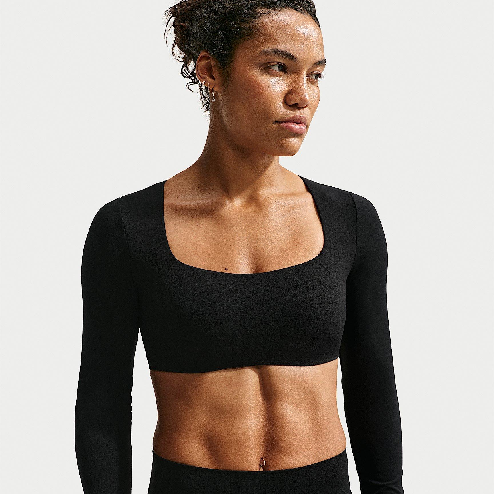 Black - Nike - Nike Zenvy LS Bra Ld64 - 1
