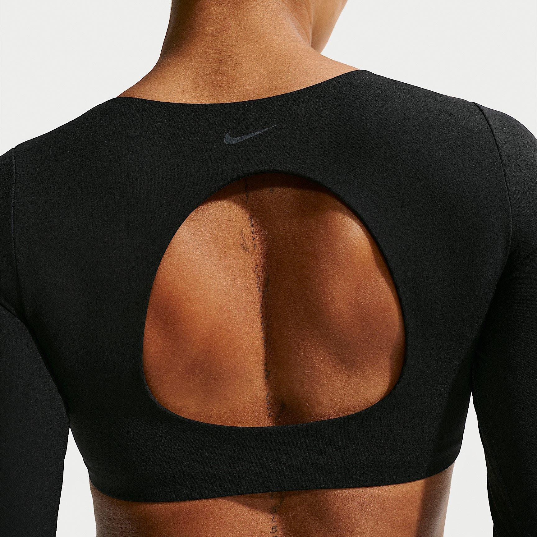 Black - Nike - Nike Zenvy LS Bra Ld64 - 2