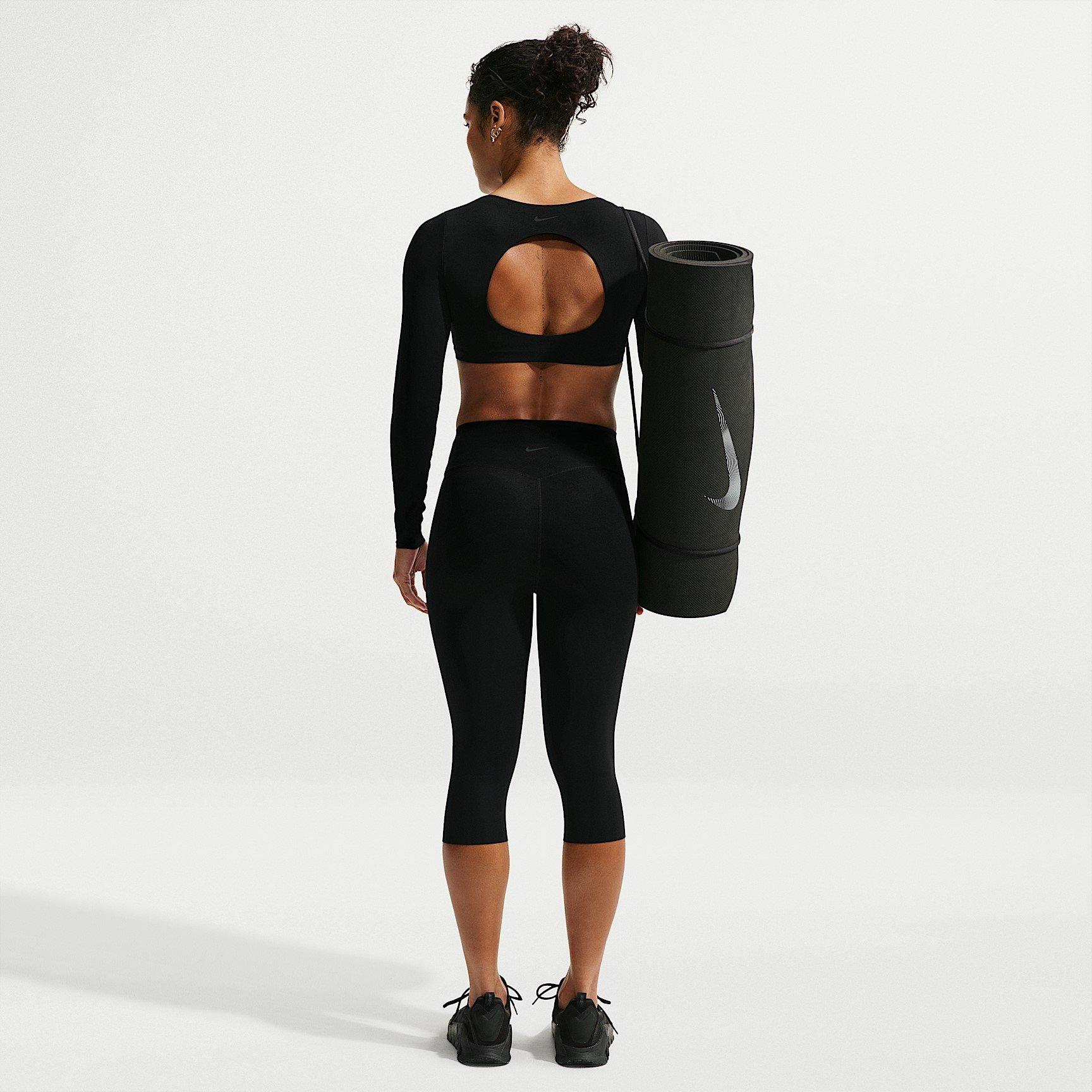 Black - Nike - Nike Zenvy LS Bra Ld64 - 6