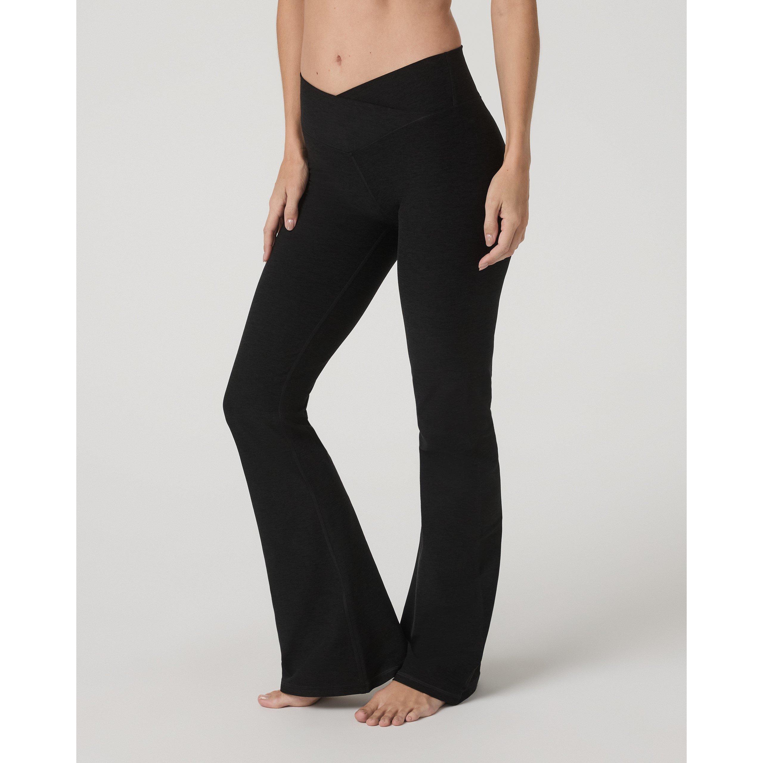 Black Heather - Vuori - Women's Elevation Rhythm Flare Yoga Pants - 5