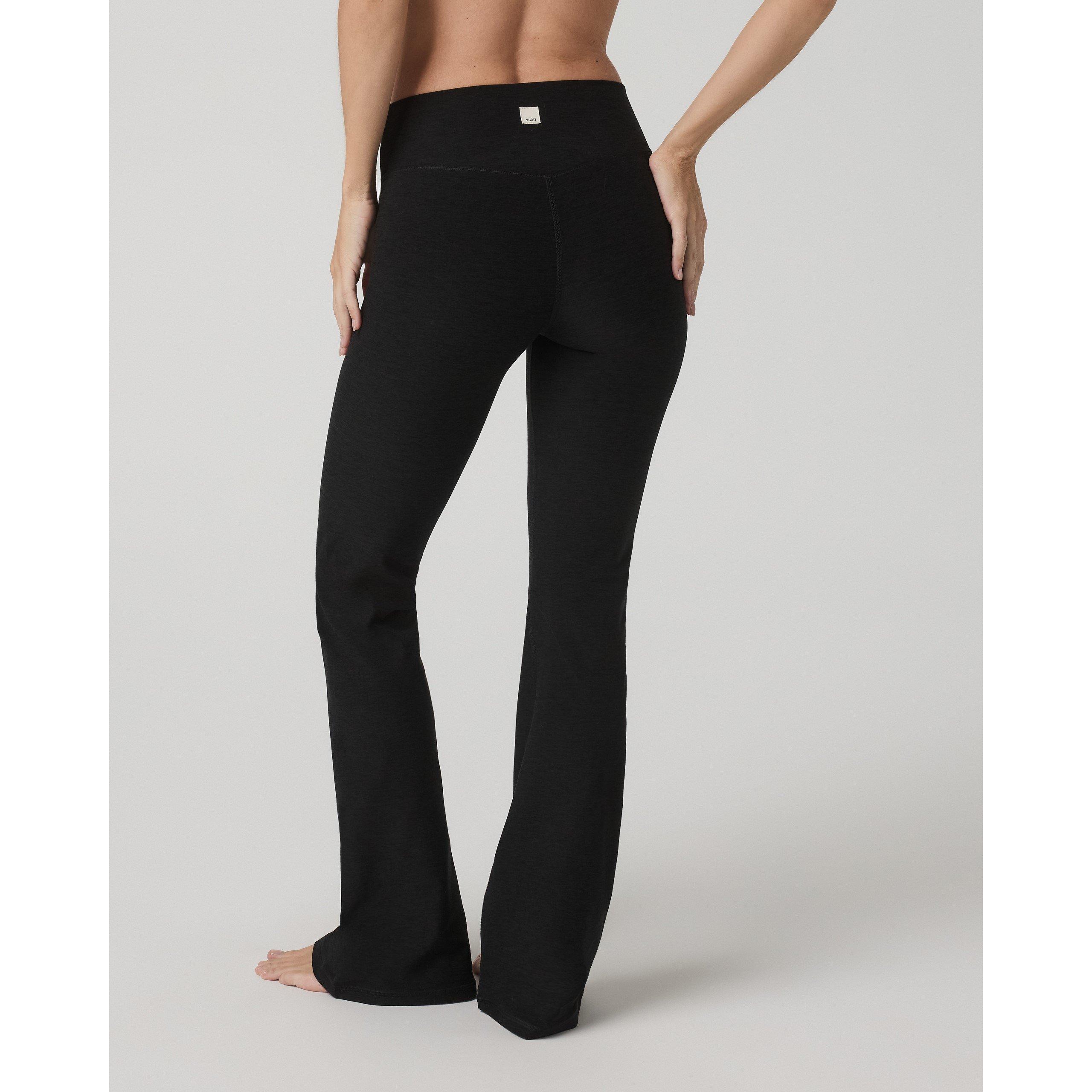 Black Heather - Vuori - Women's Elevation Rhythm Flare Yoga Pants - 6