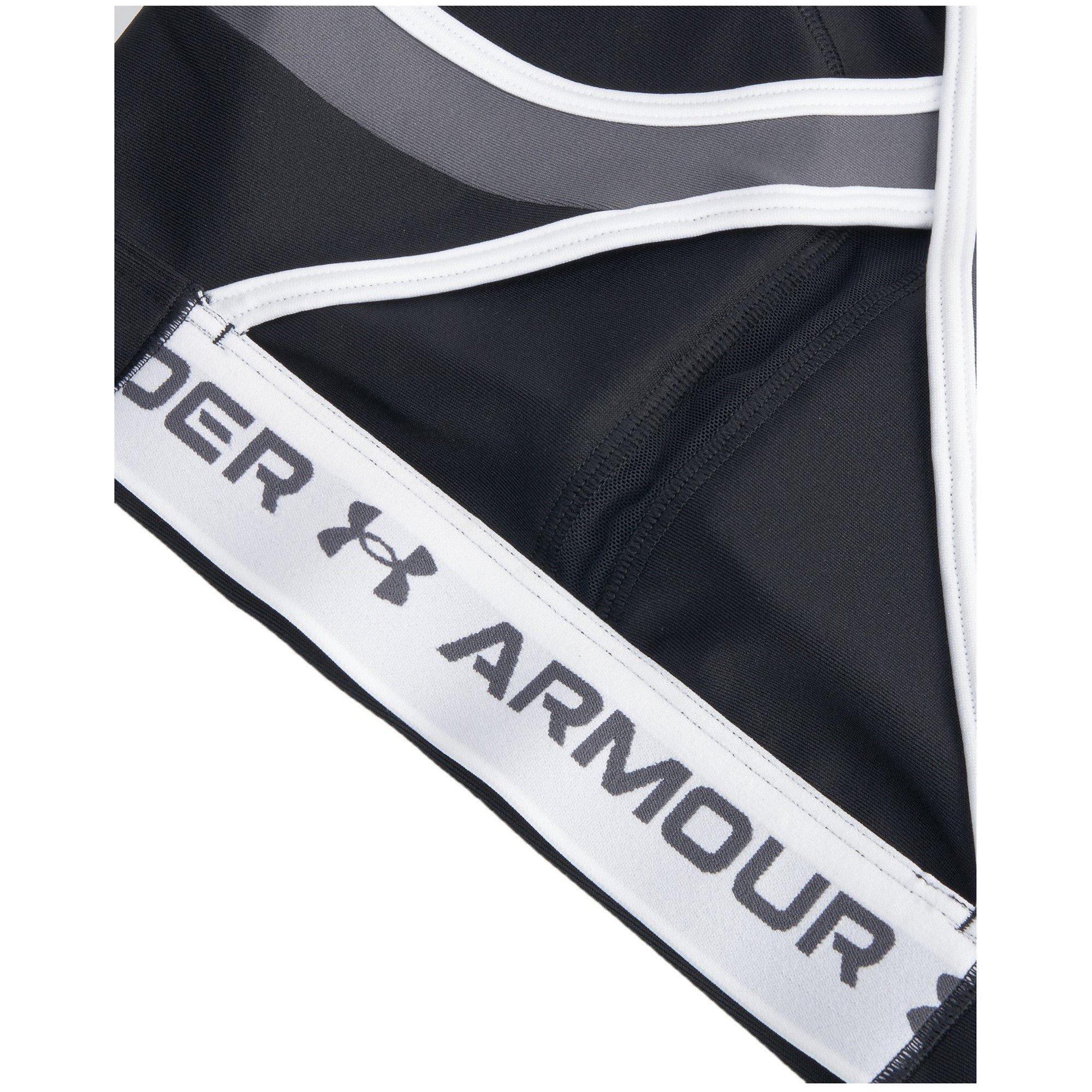 Blk/Castle/Wht - Under Armour - Crossback Non Wired Medium Impact Sports Bra - 15