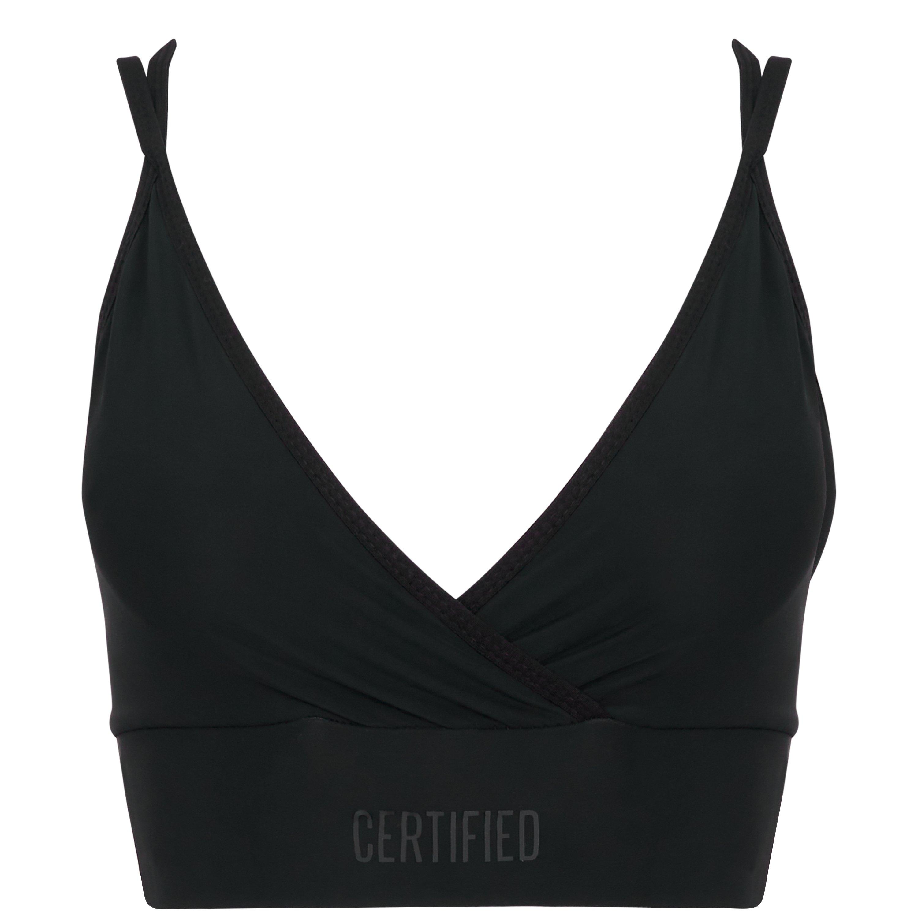 Black - Certified Sports - Strap Back Sports Bra - 1