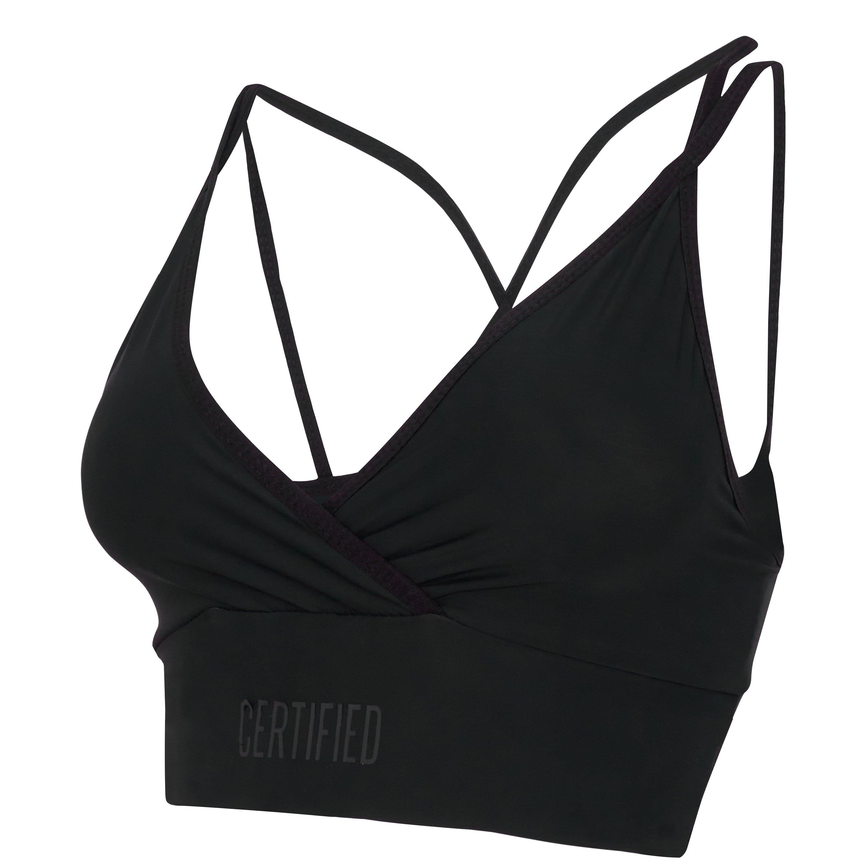 Black - Certified Sports - Strap Back Sports Bra - 3