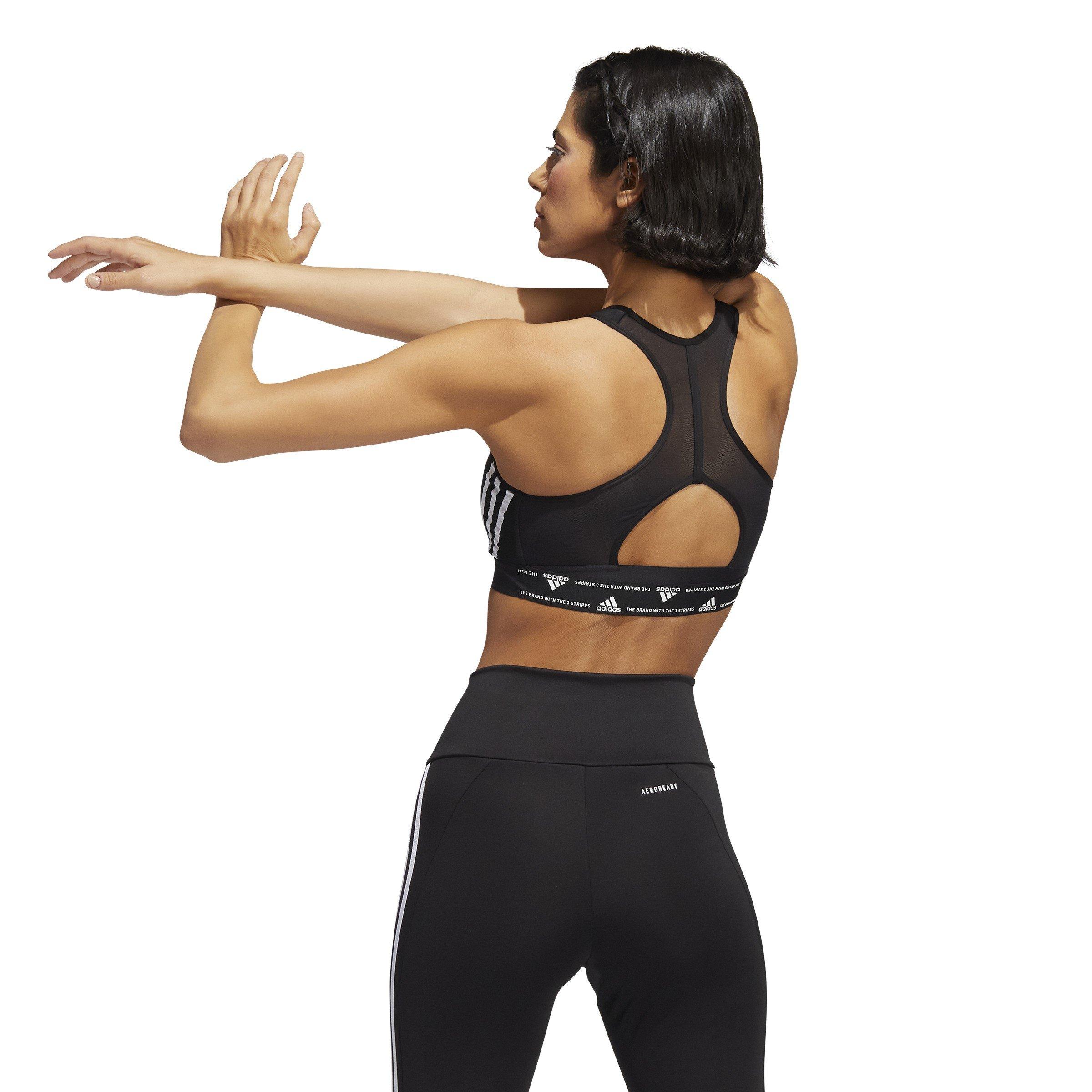 Preto/Branco - adidas - MS Sports Bra Women's - 4