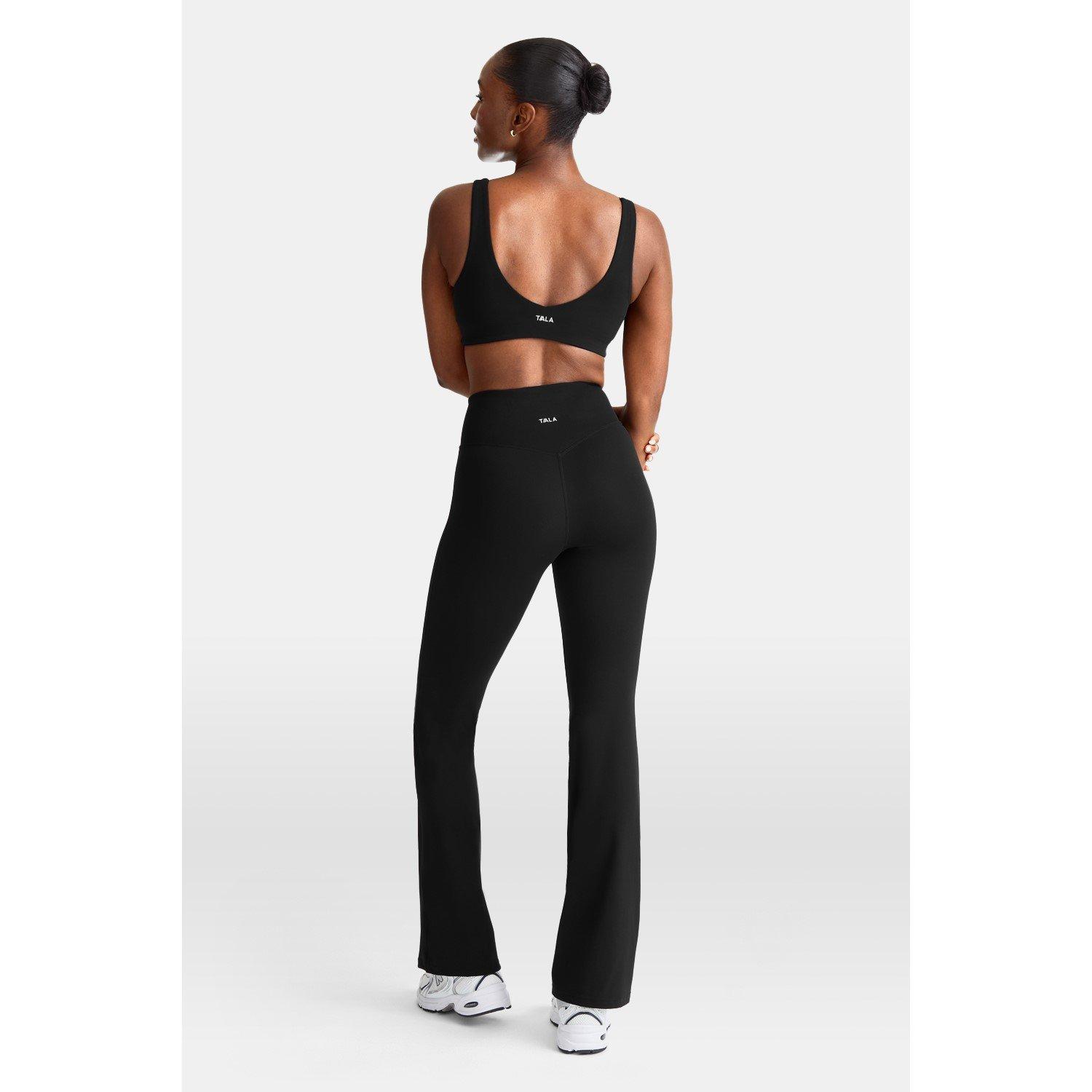 Shadow Black - TALA - TALA DAYFLEX WRAP FLARED YOGA PANT 30 - 3