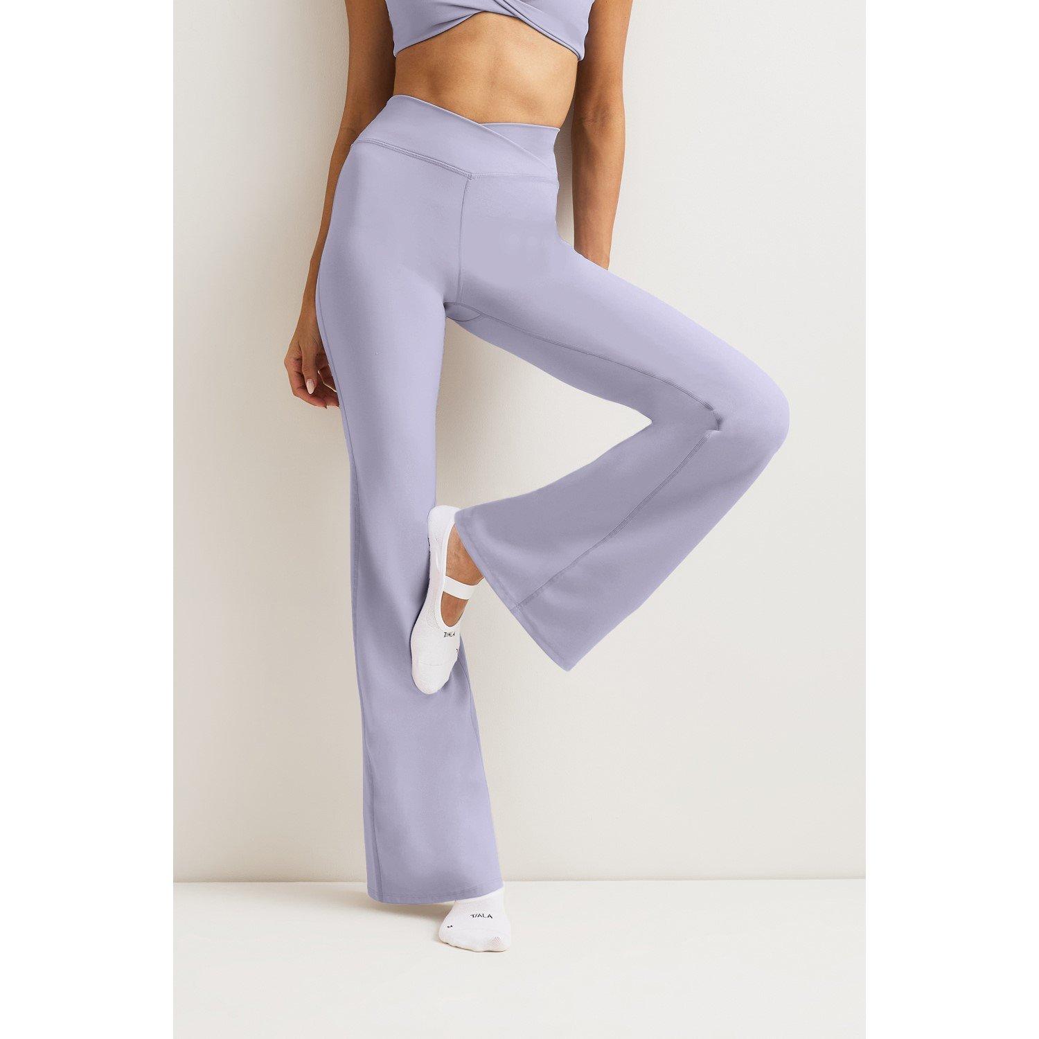 Lilac - TALA - TALA DAYFLEX WRAP FLARED YOGA PANT 30 - 4