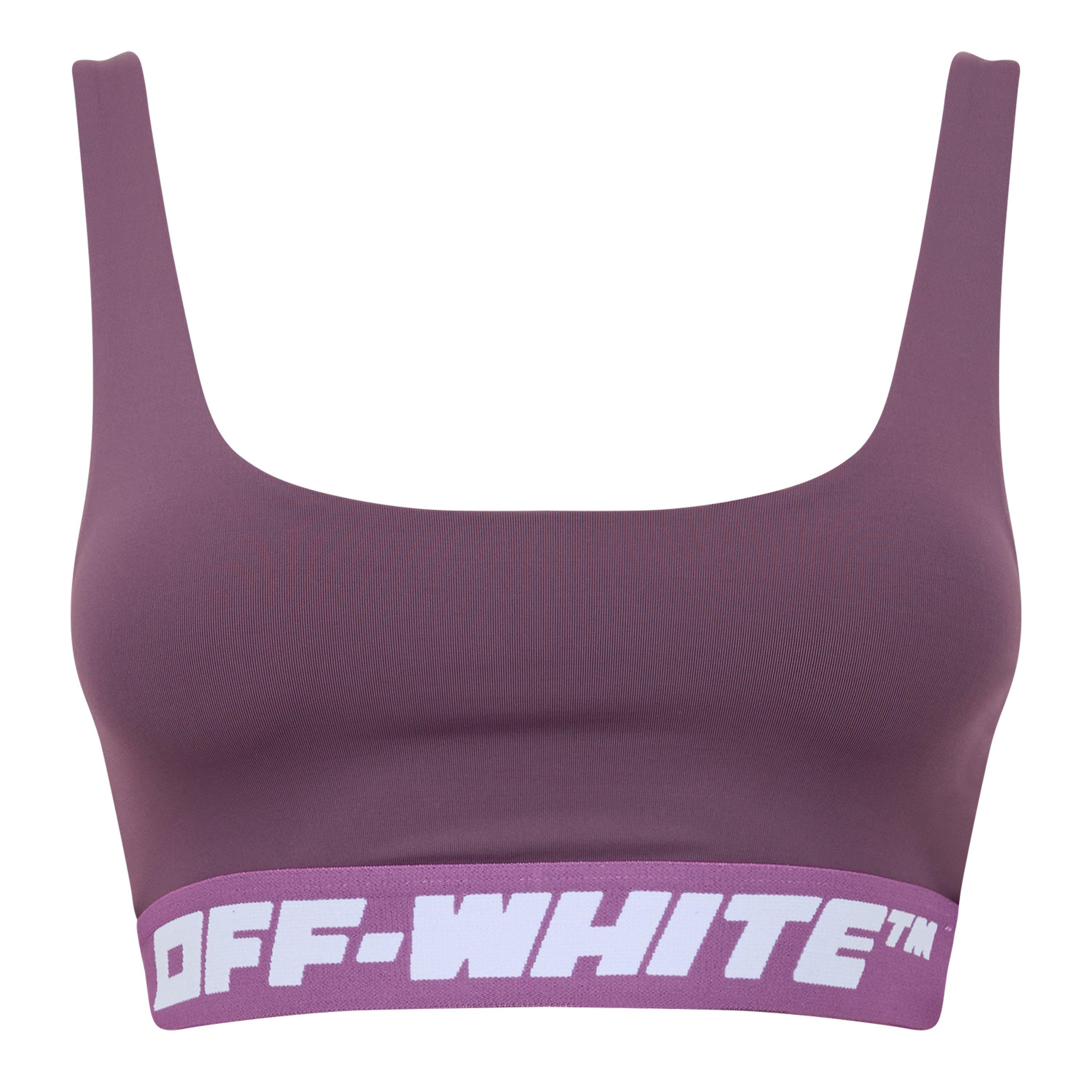Violet - Off White - Logo Band Bra - 1