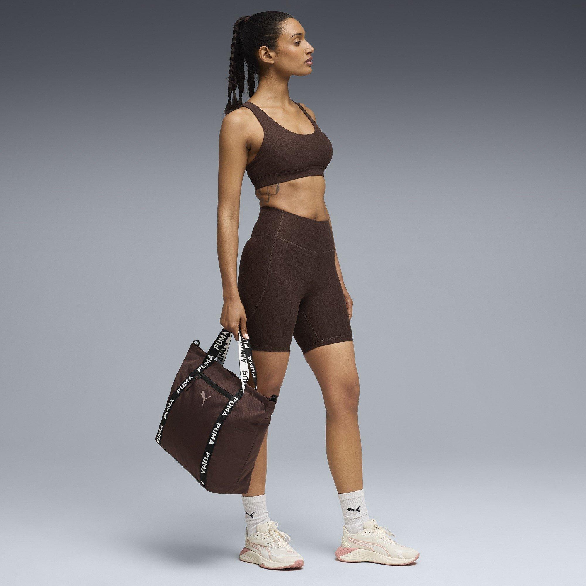 Chocolate Brown - Puma - Women's Cloudspun Non Wired Medium Impact Sports Bra - 5