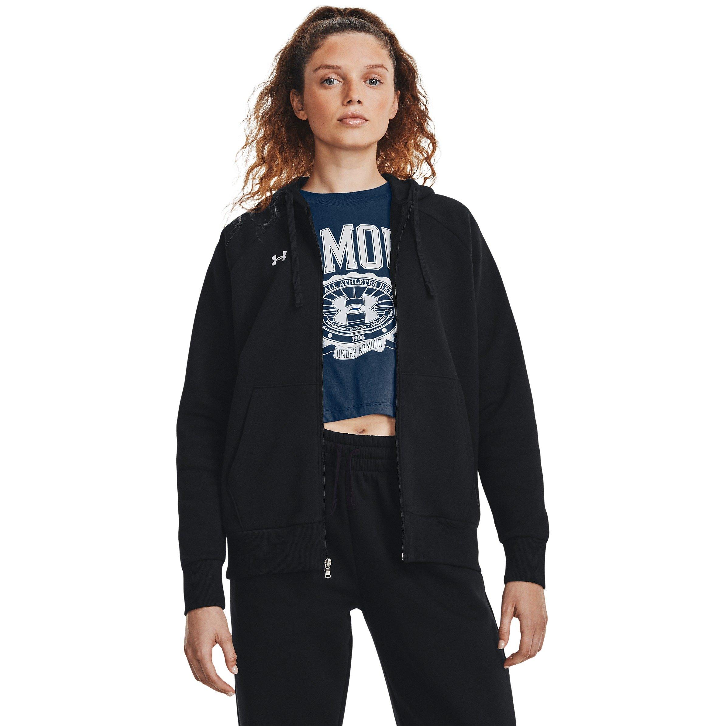 Negro - Under Armour - Under Armour UA Rival Fleece Full-Zip Hoodie - 3