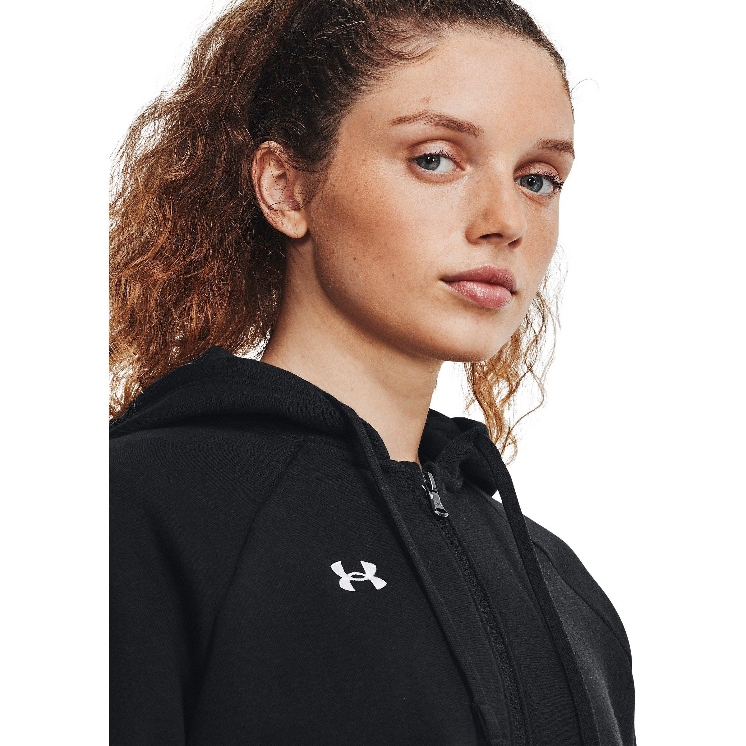Negro - Under Armour - Under Armour UA Rival Fleece Full-Zip Hoodie - 5