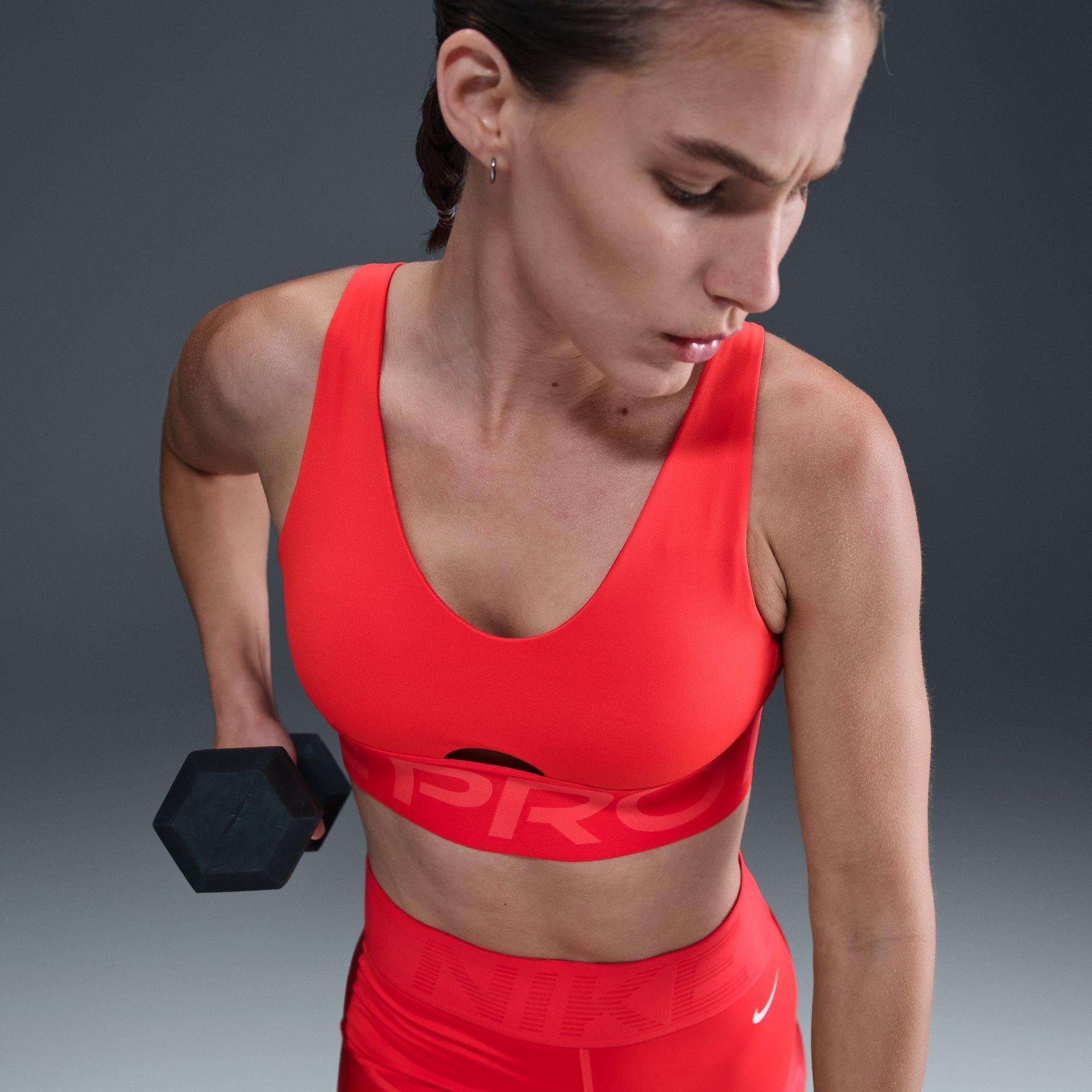 Crimson/Red/Wht - Nike - Nike Indy Plunge Bra Ld61 - 10