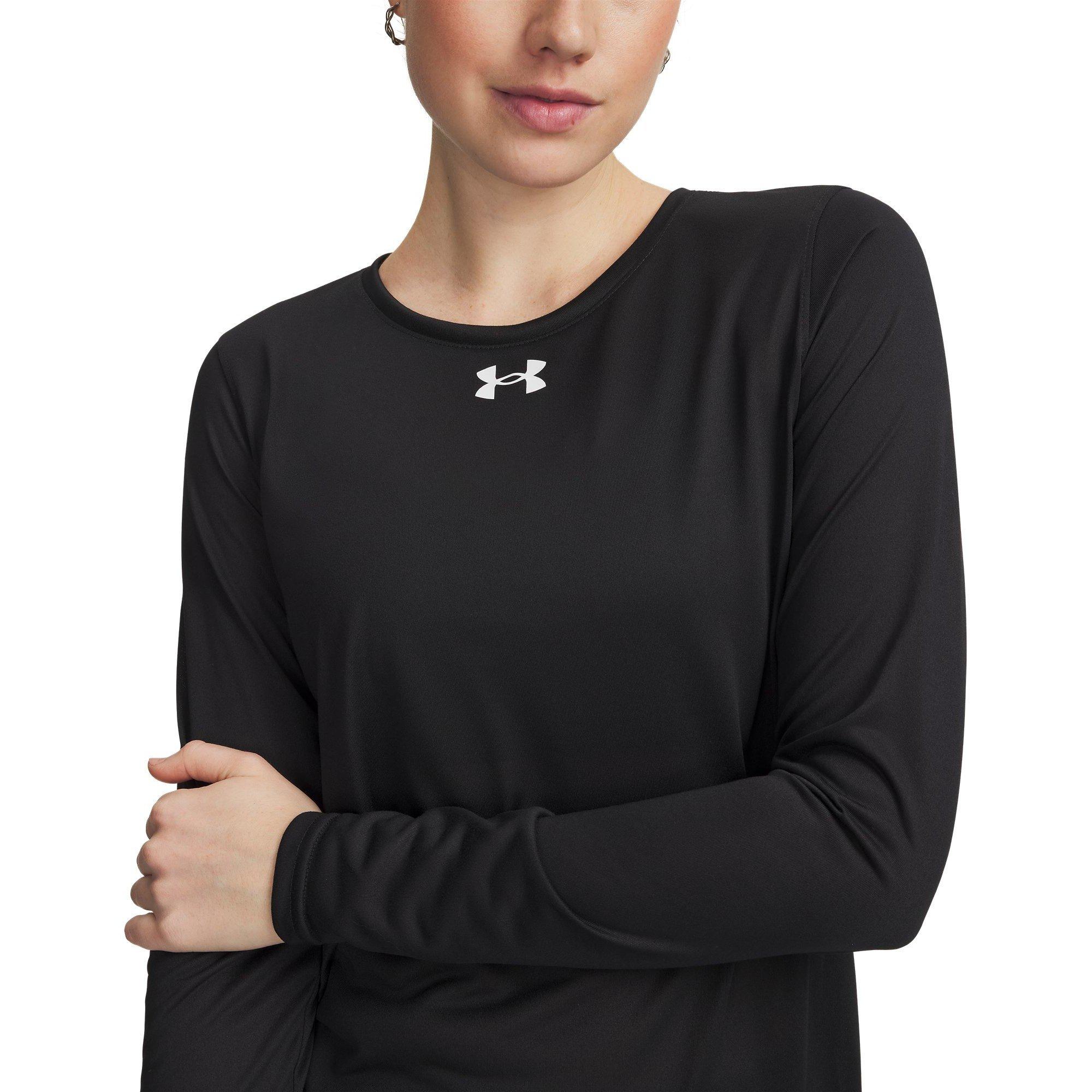 Black/White - Under Armour - Women's Team Tech Long Sleeve Performance T-Shirt - 5